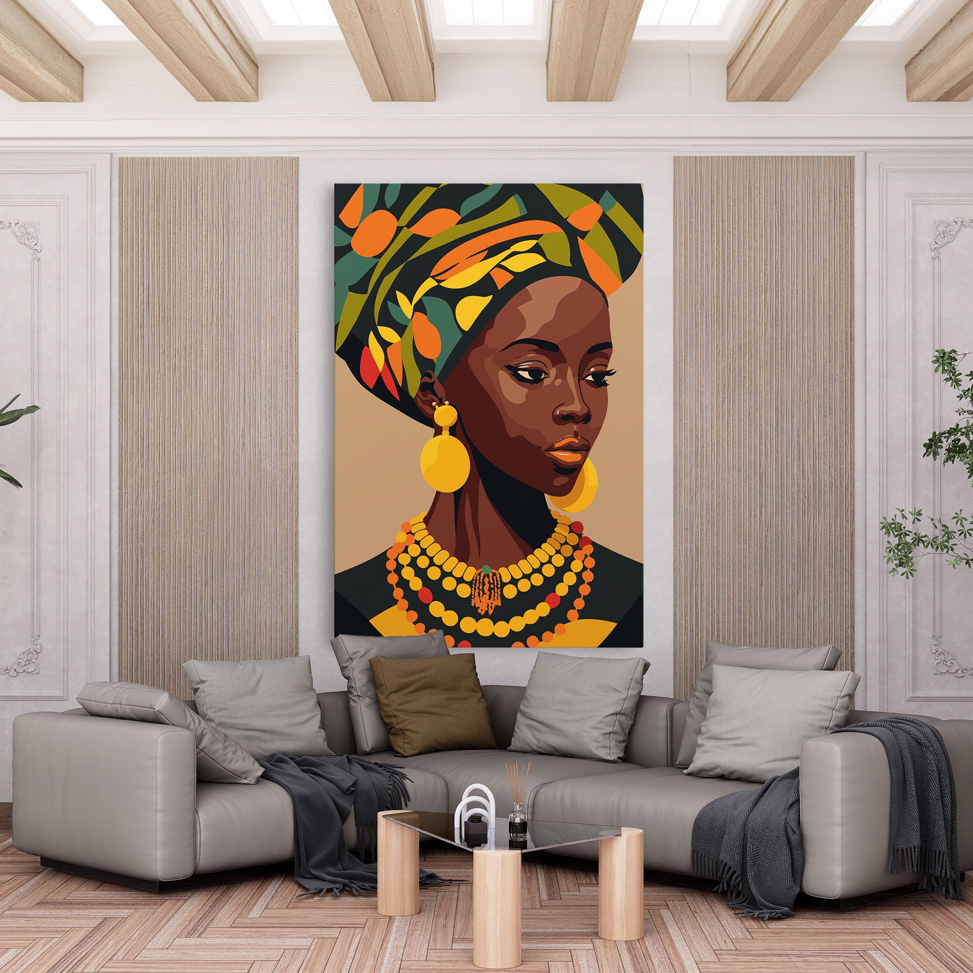 African Earrings mockup 6