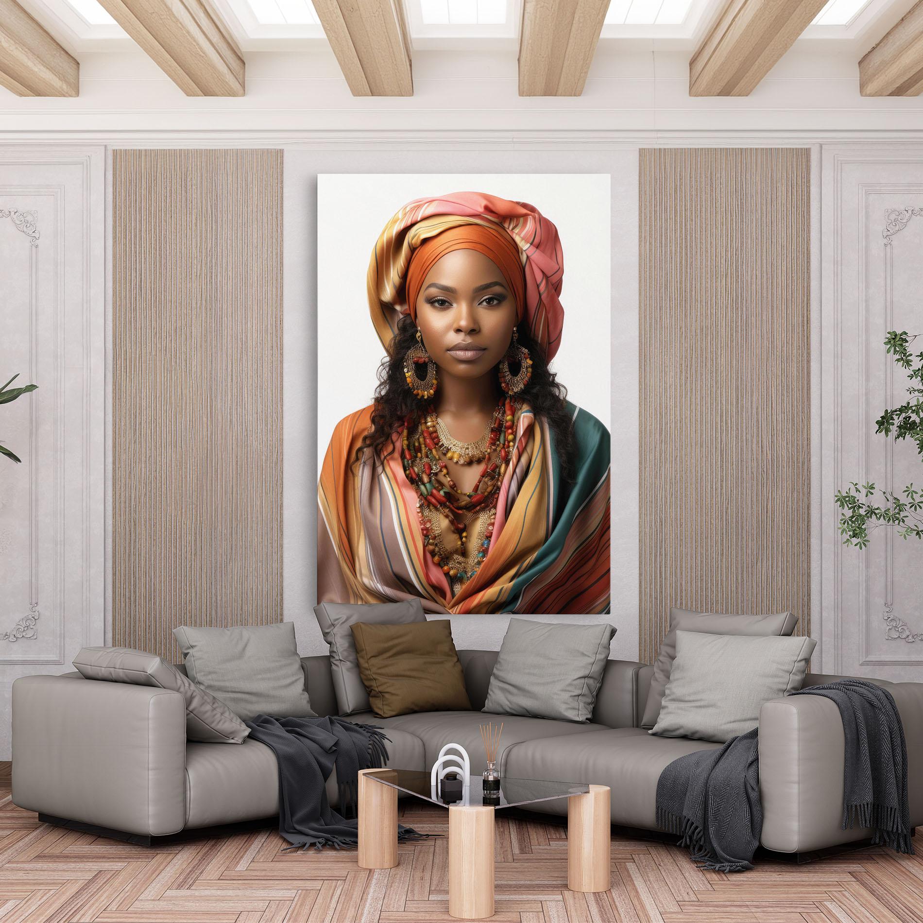 Leinwandbild East African Woman mockup 6