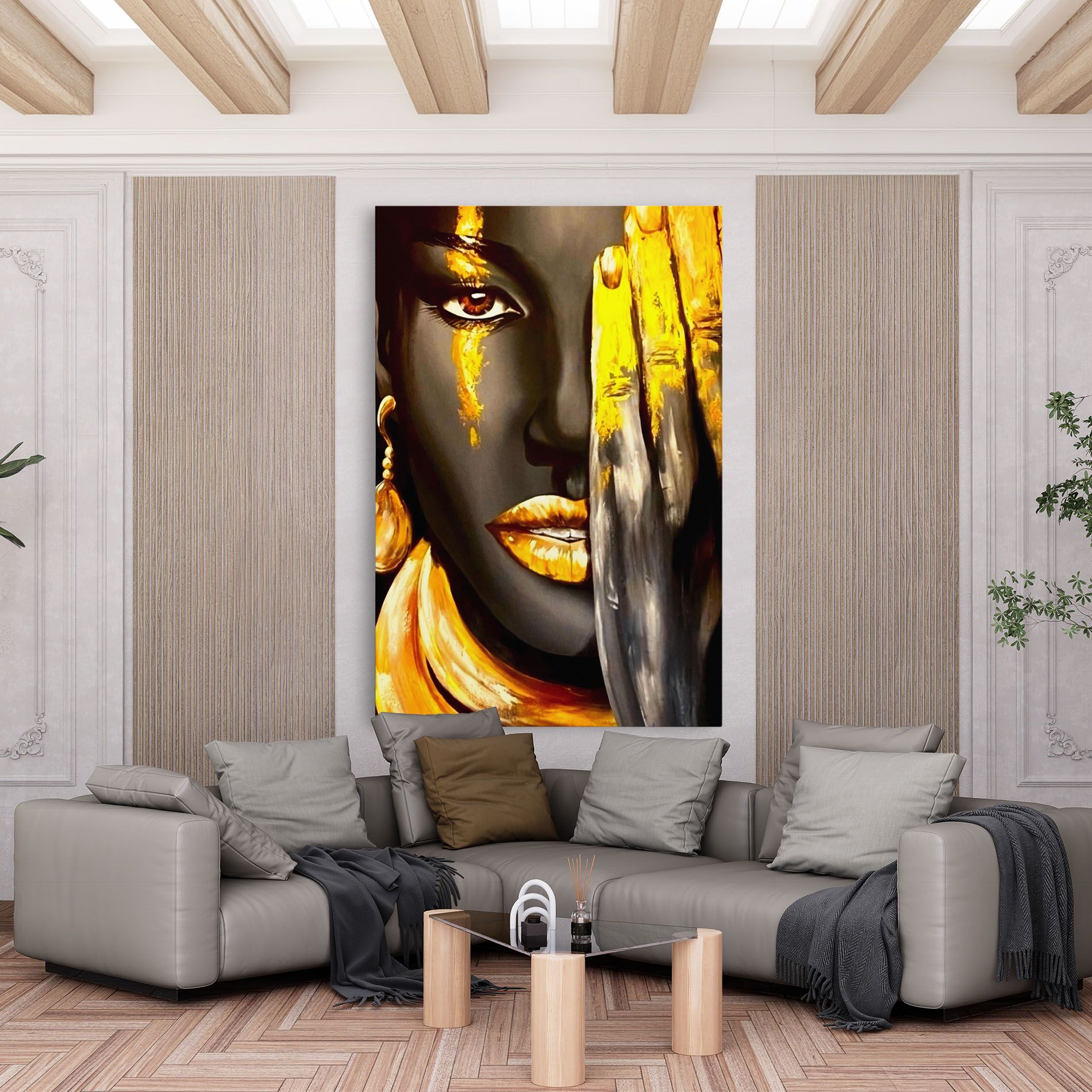 Golden African Women mockup 6
