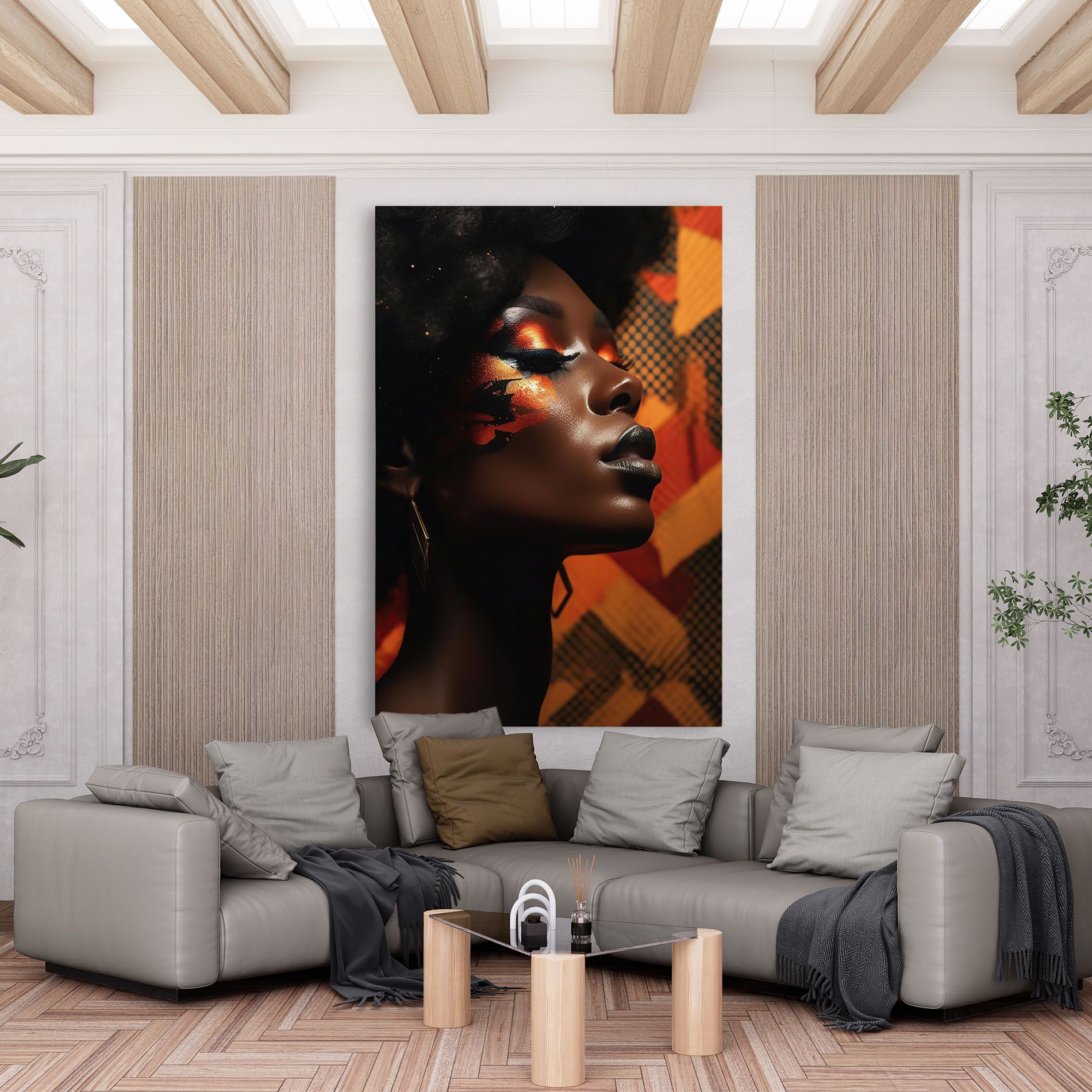 Orange Makeup Woman mockup 6