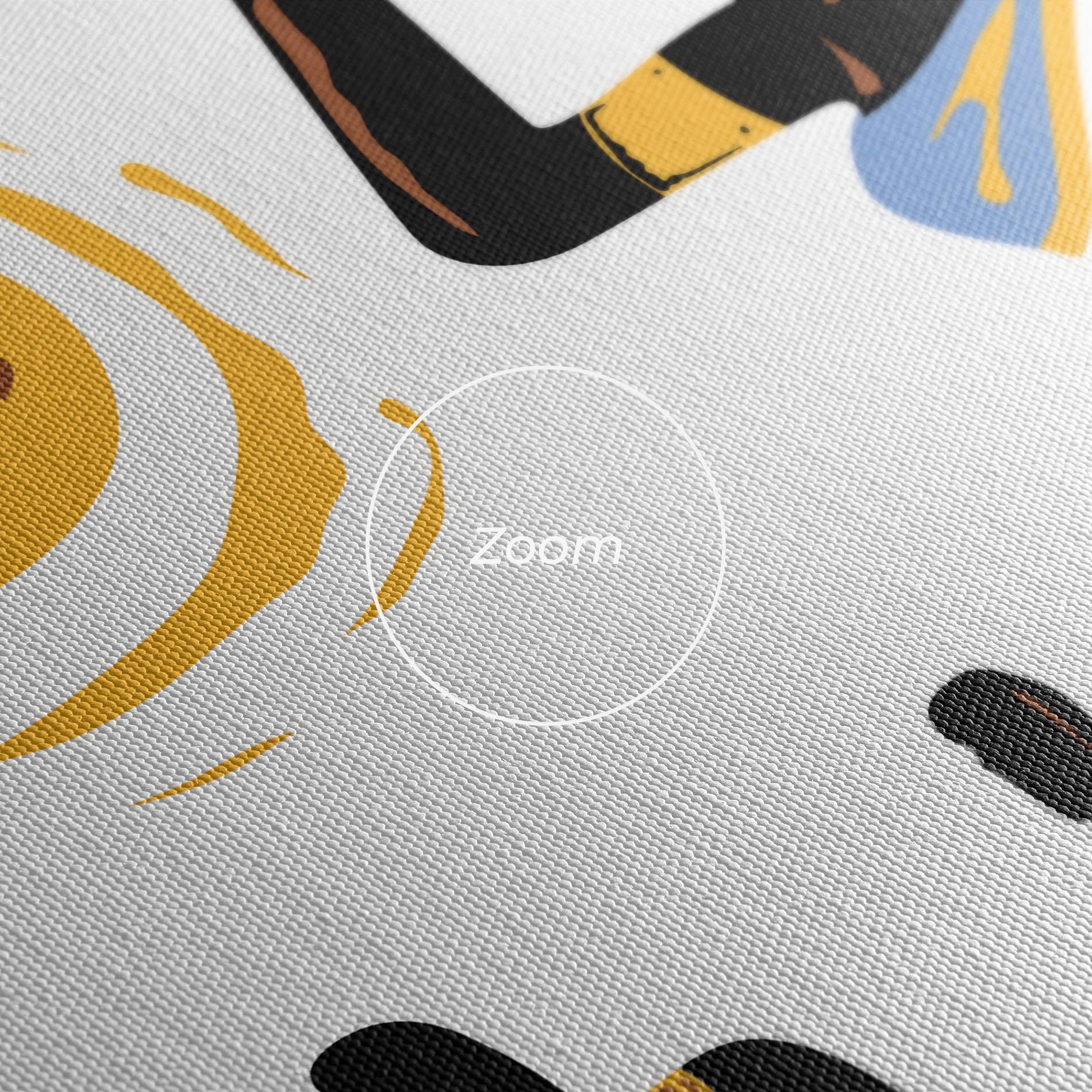 Leinwandbild African Drawing mockup 3