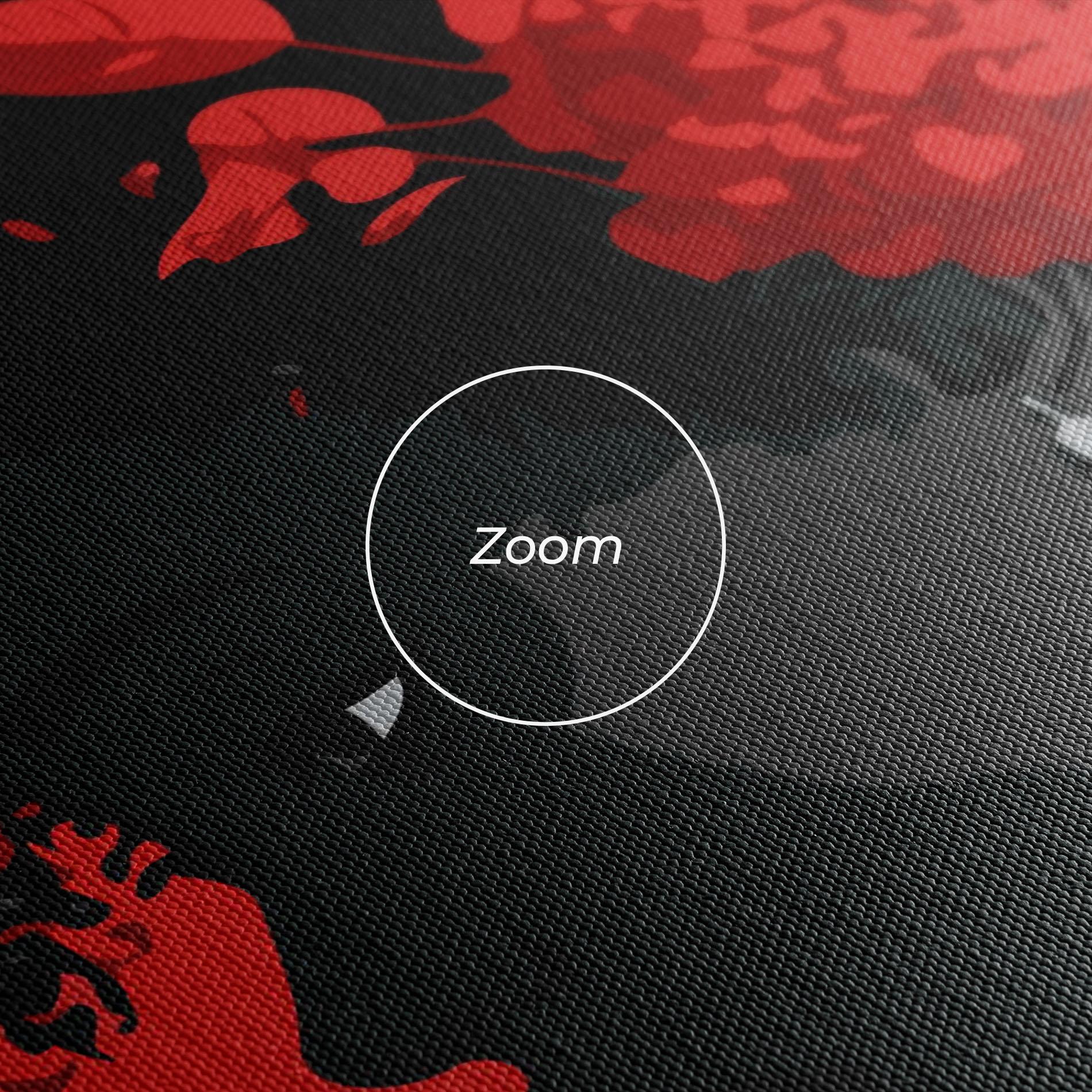 Leinwandbild African Red Flower mockup 3