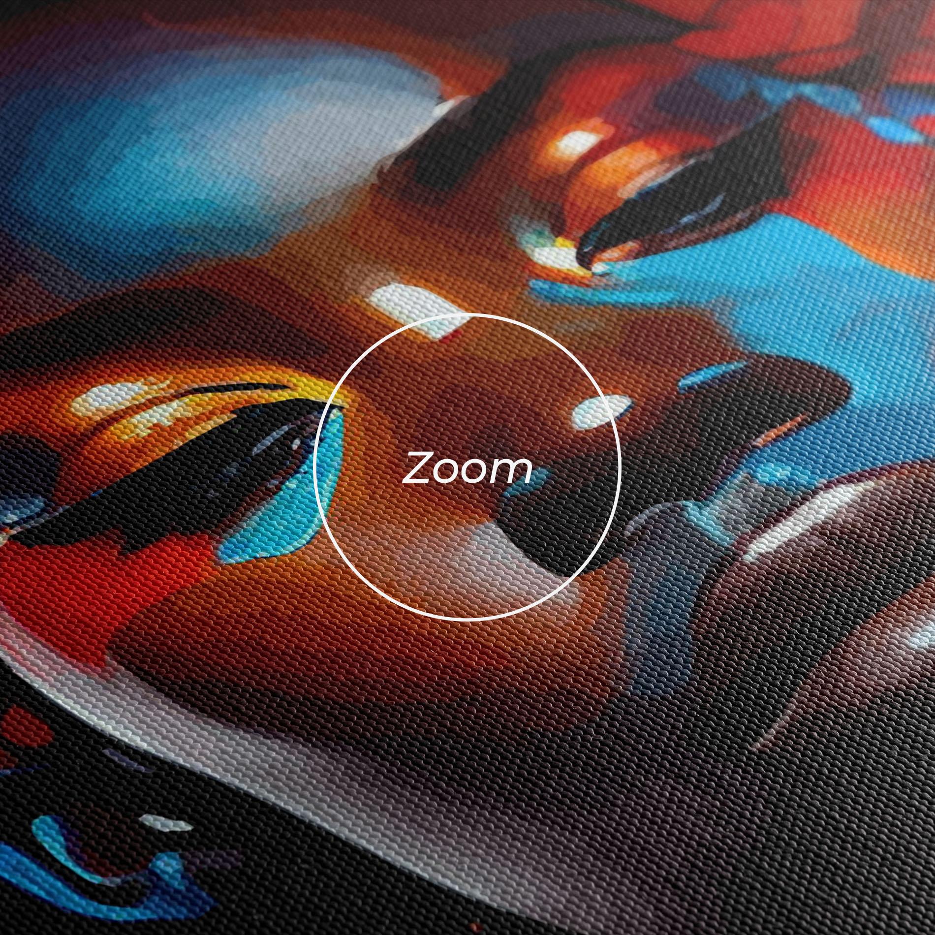 Leinwandbild Africat Yellow Hair mockup 3