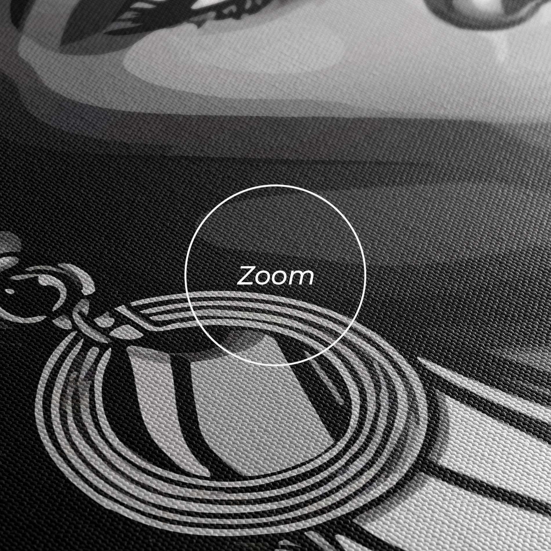 Leinwandbild Black White African mockup 3