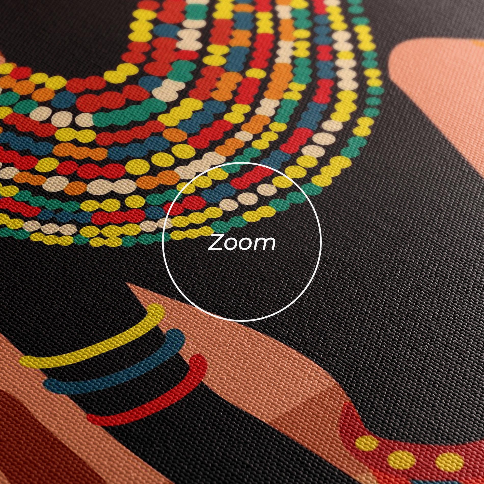 Leinwandbild Ethnic African Color mockup 3