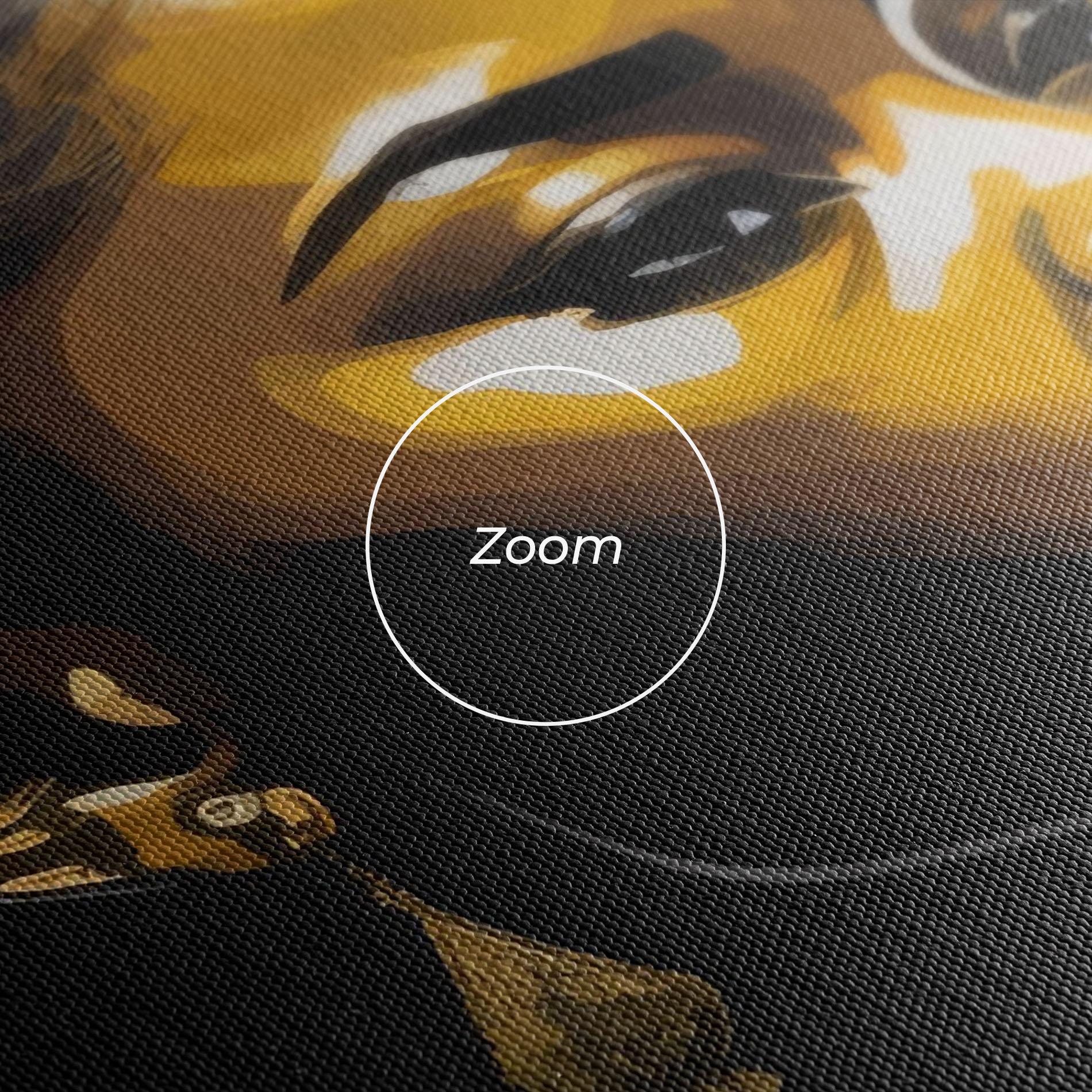 Leinwandbild Gold African Woman mockup 3