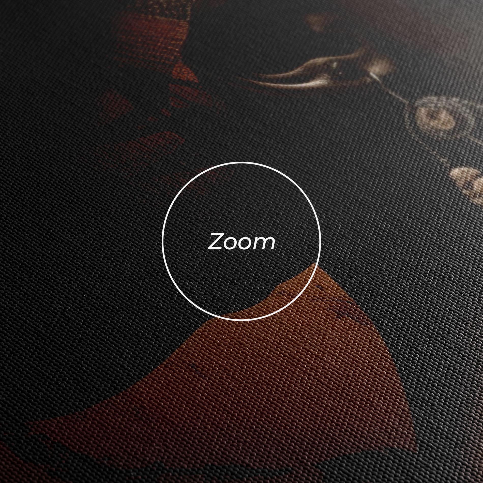 Leinwandbild Interesting African Earrings mockup 3