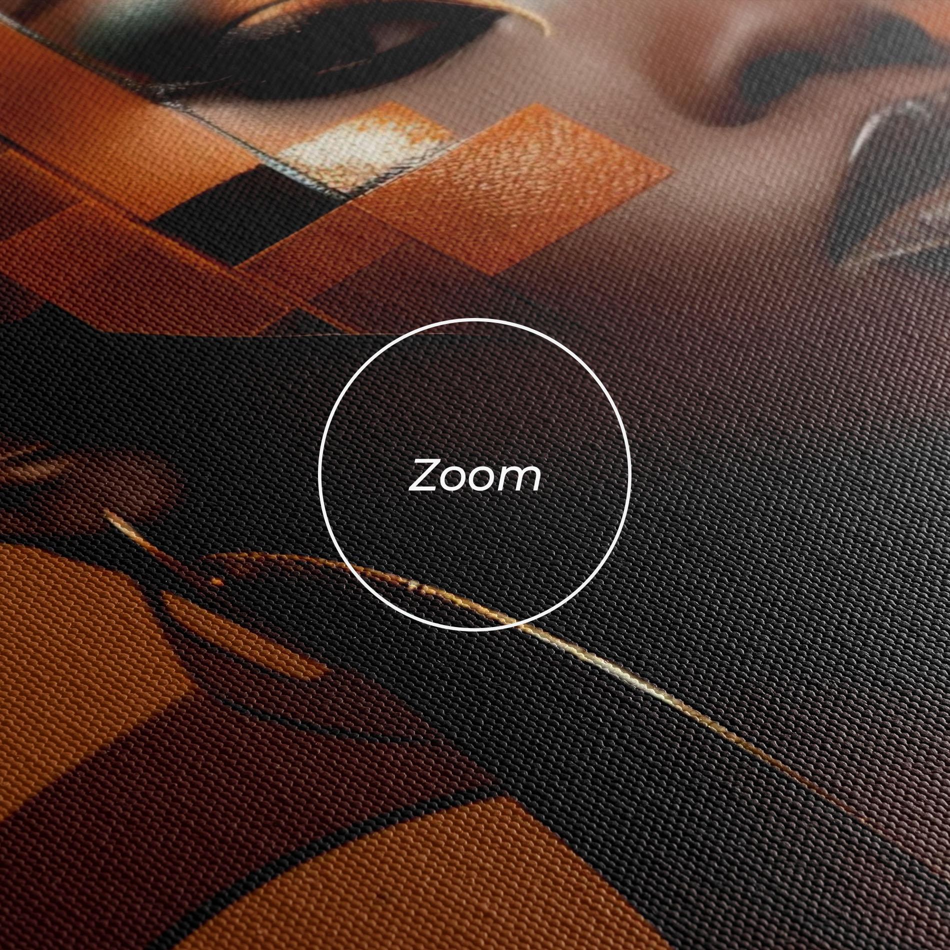 Leinwandbild Interesting African Makeup mockup 3