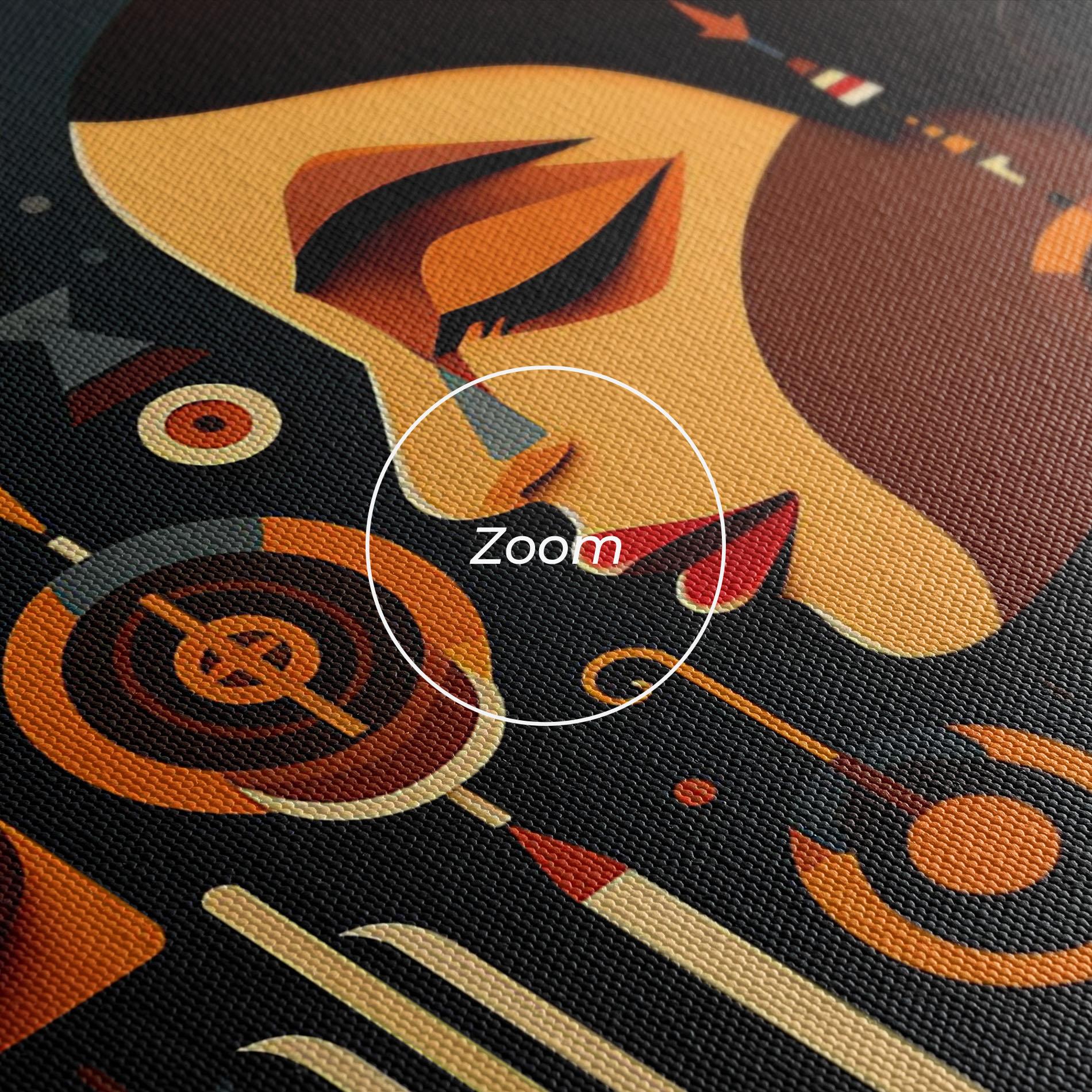 Leinwandbild Old Cultural Elements mockup 3