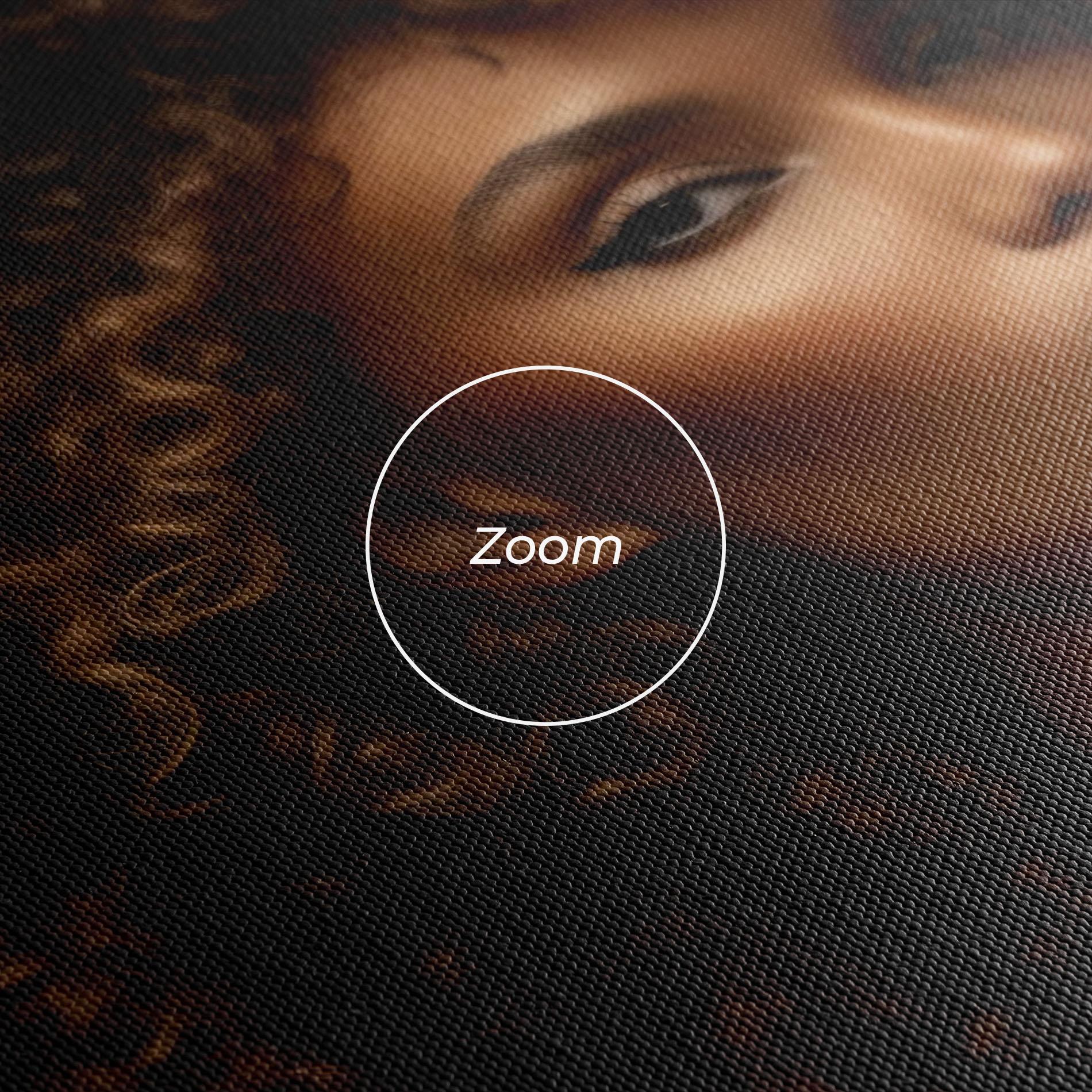 Leinwandbild Radiant Bronze Goddess mockup 3