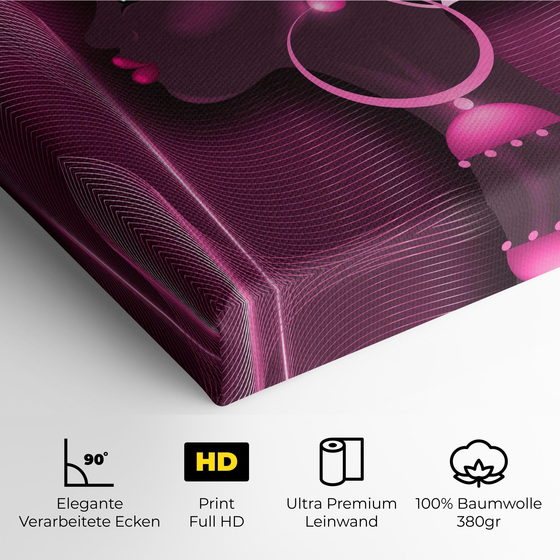 Leinwandbild African Pink Woman mockup 4