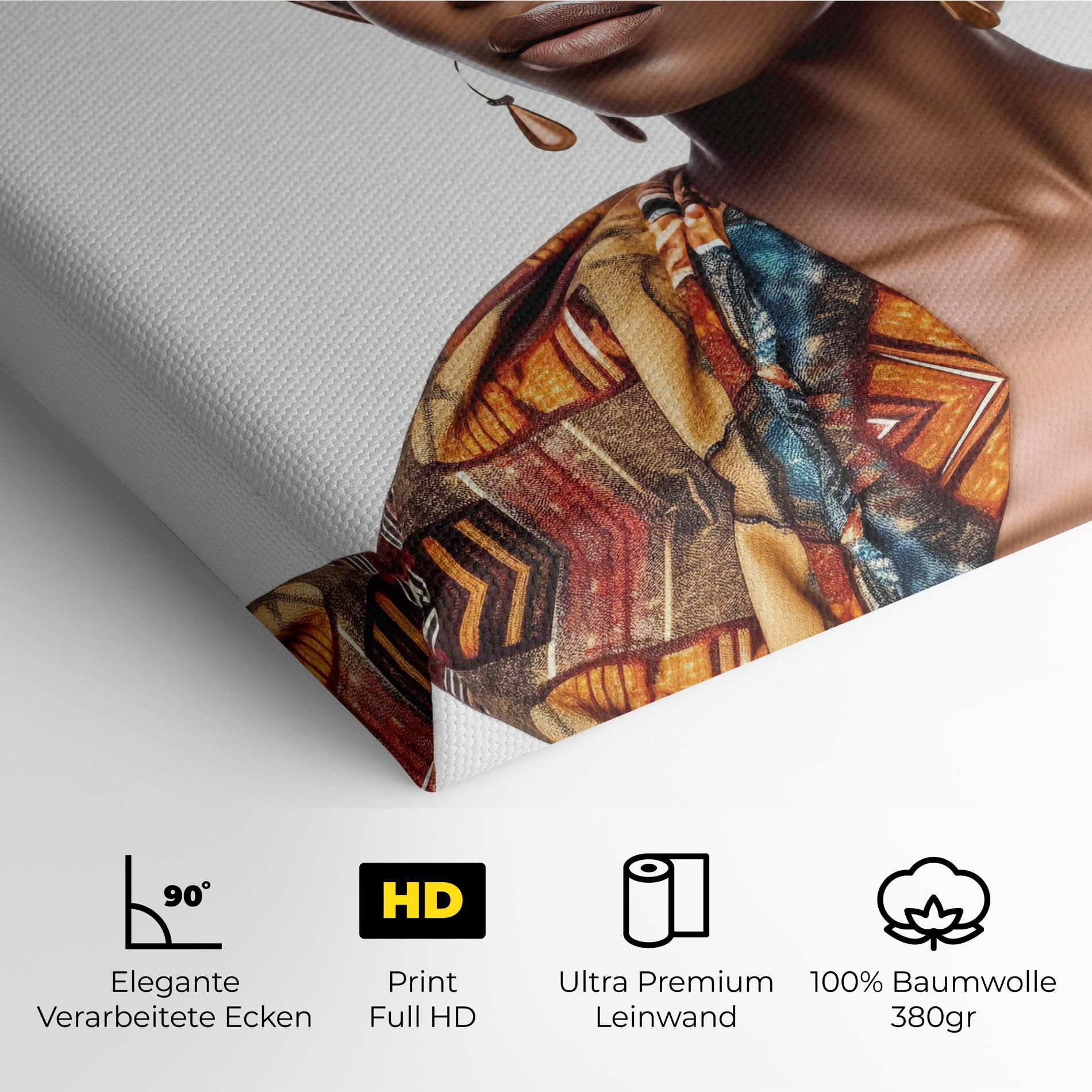 African Woman Turban mockup 4