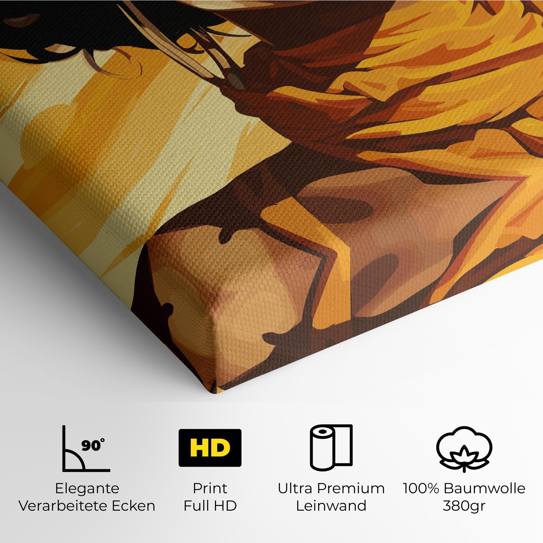 Leinwandbild African Yellow Woman mockup 4