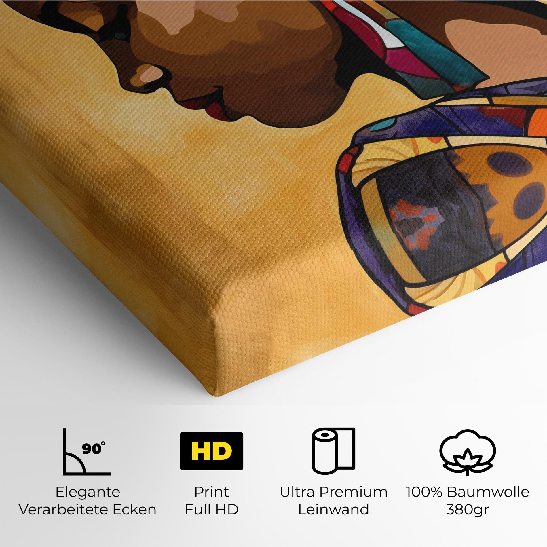 Leinwandbild Headscarf Pretty Woman mockup 4