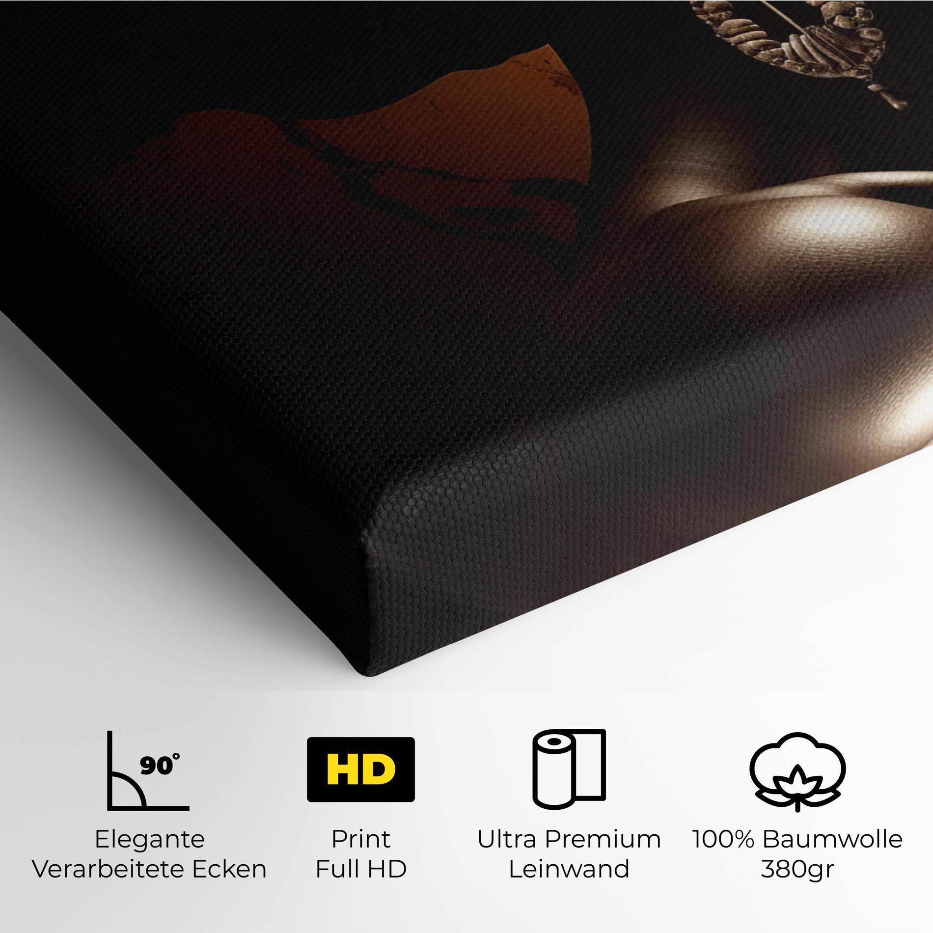 Leinwandbild Interesting African Earrings mockup 4