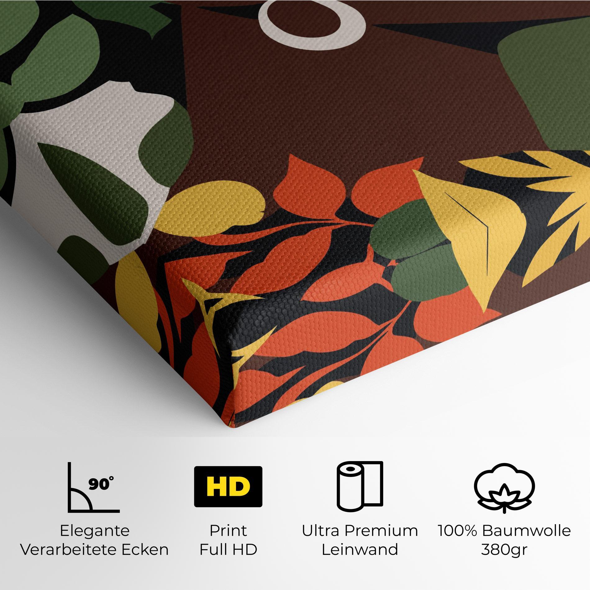 Leinwandbild Yellow Leaf Africa mockup 4