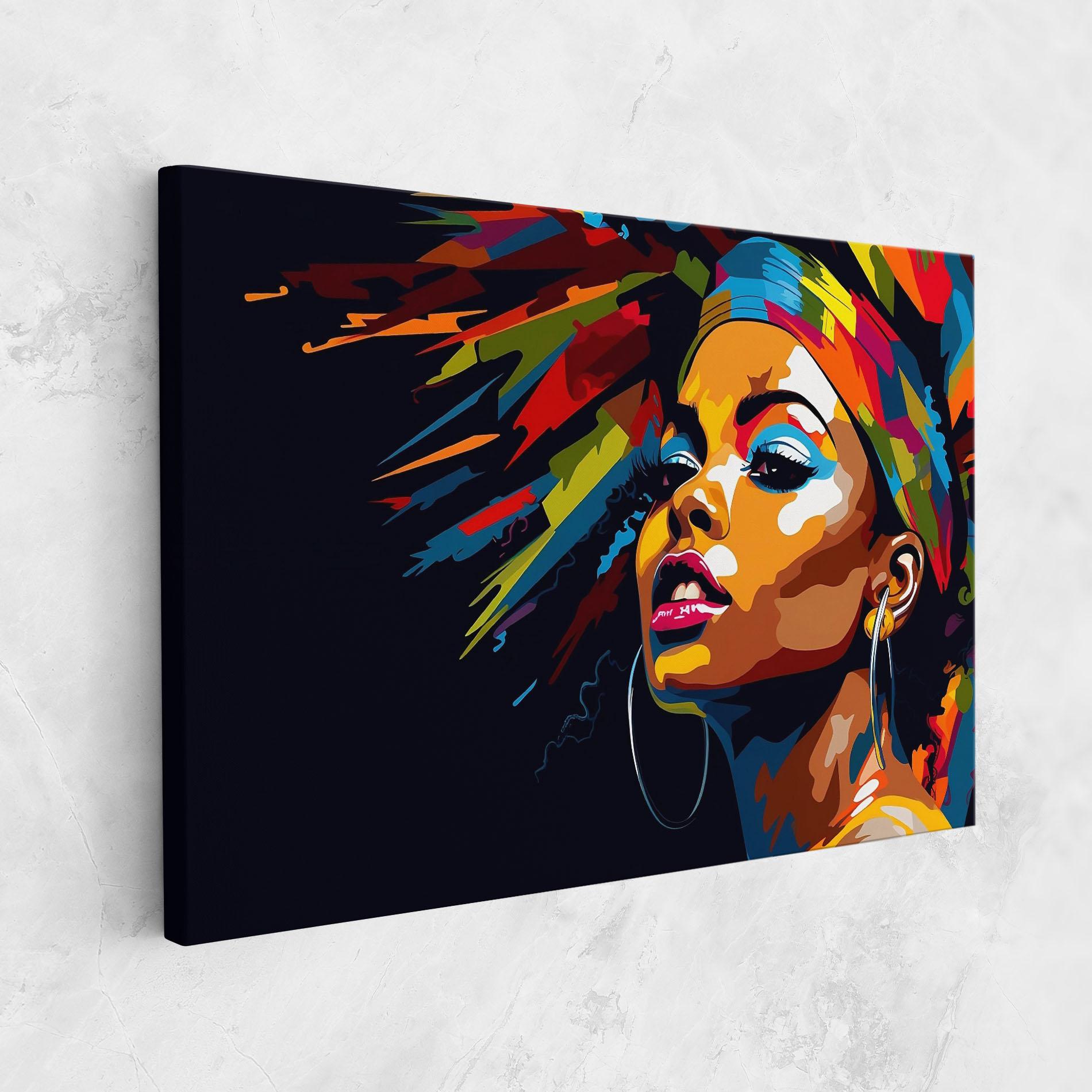 Leinwandbild African Woman Portrait mockup 1