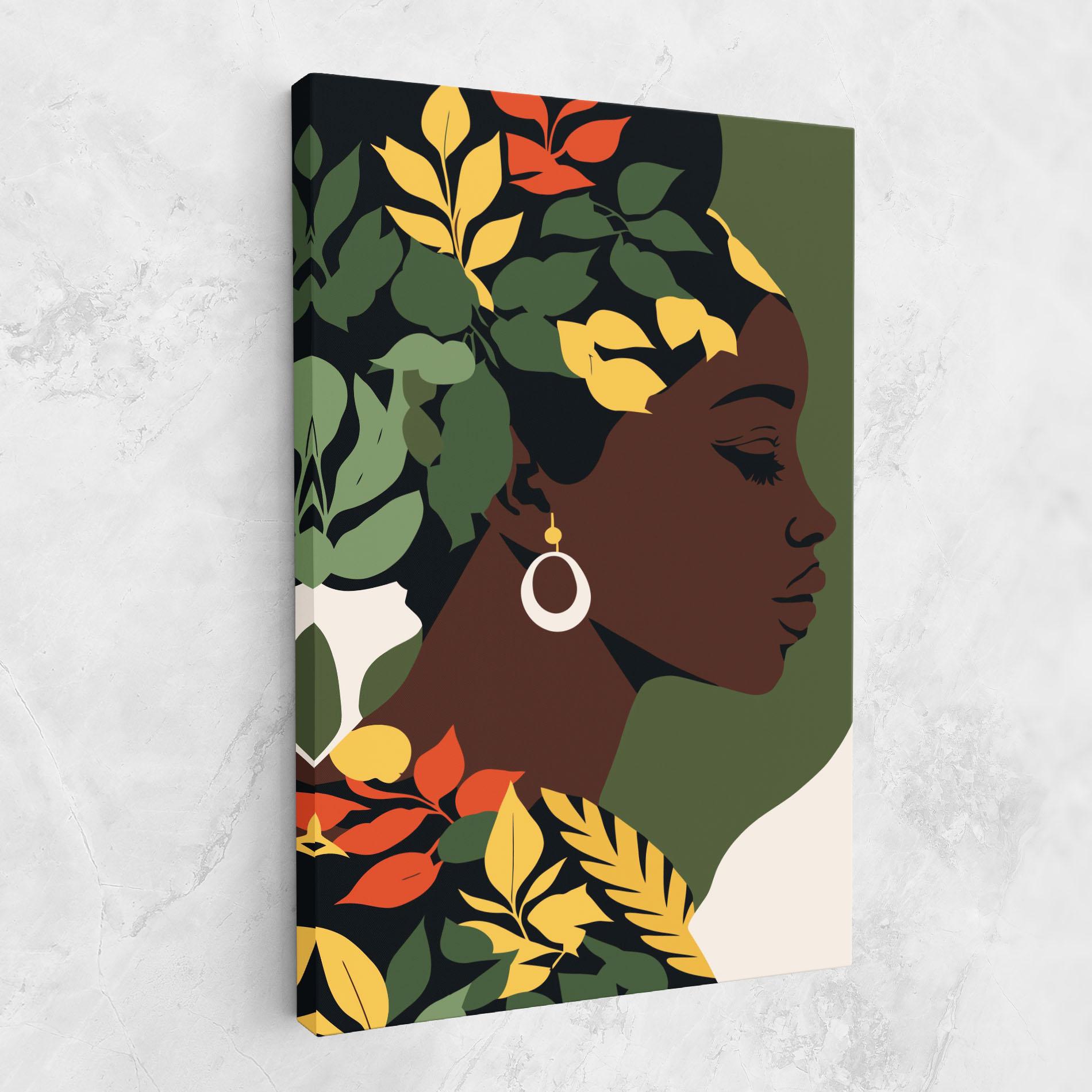 Leinwandbild Yellow Leaf Africa mockup 1