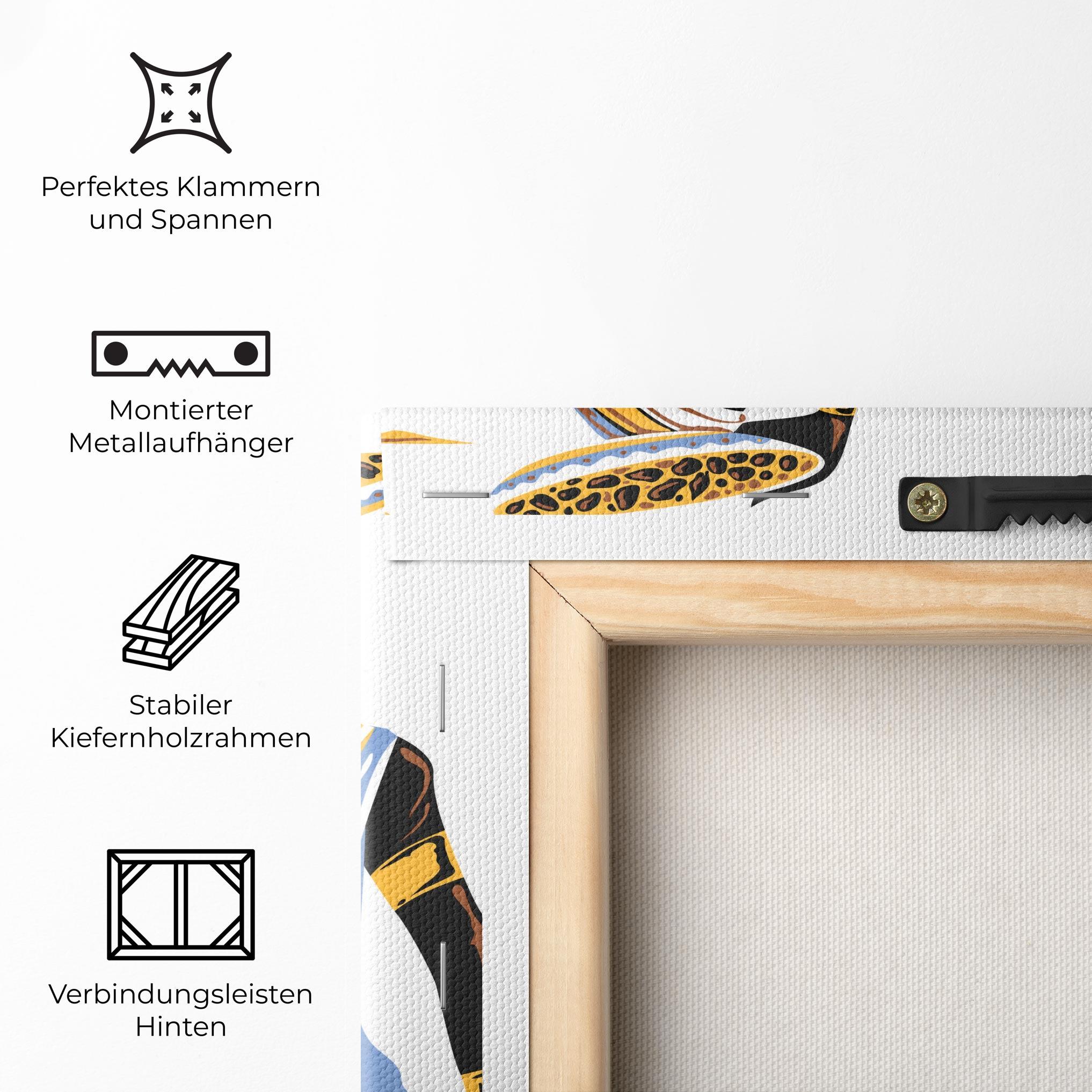 Leinwandbild African Drawing mockup 5