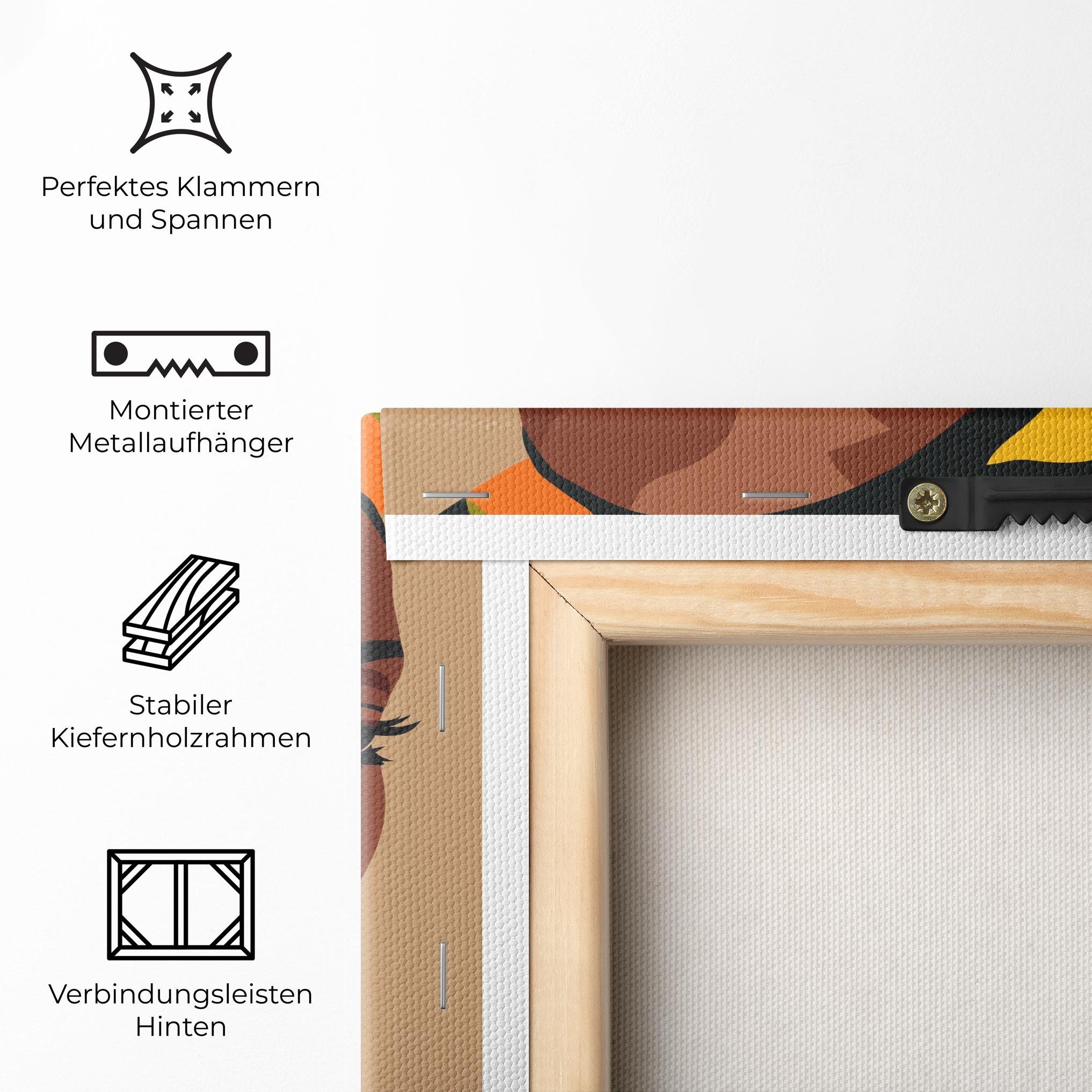 Leinwandbild African Earrings mockup 5