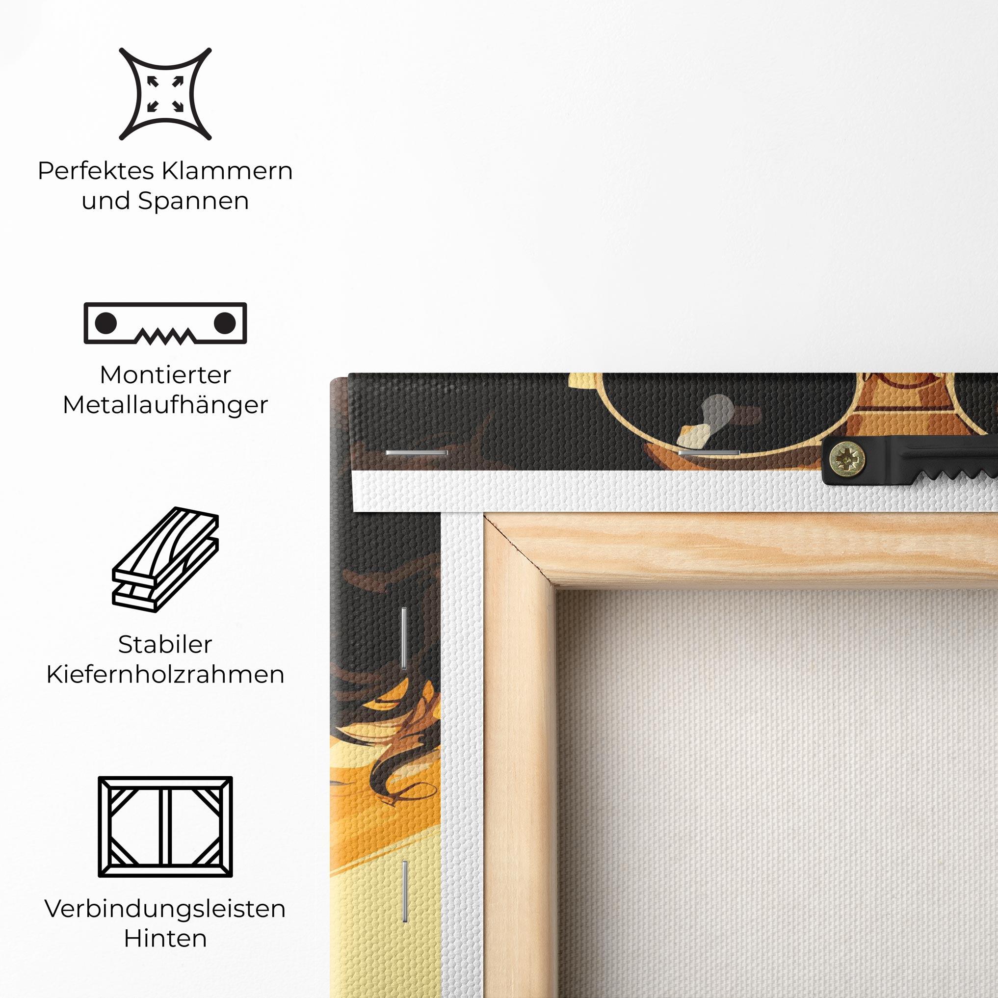 Leinwandbild African Yellow Woman mockup 5