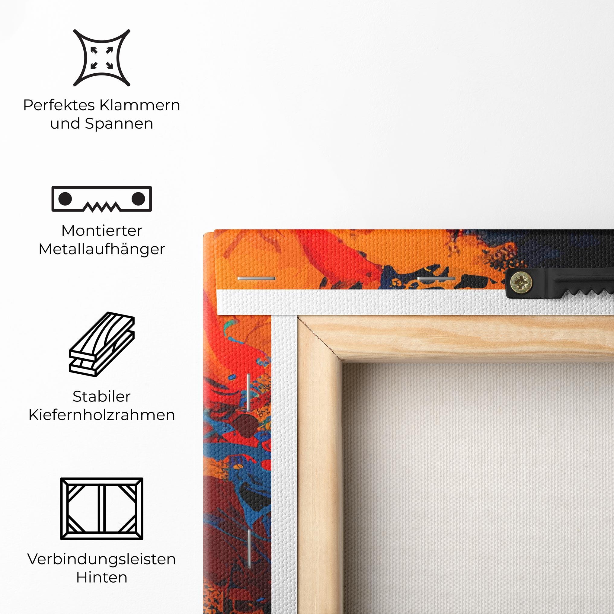 Leinwandbild Africat Yellow Hair mockup 5