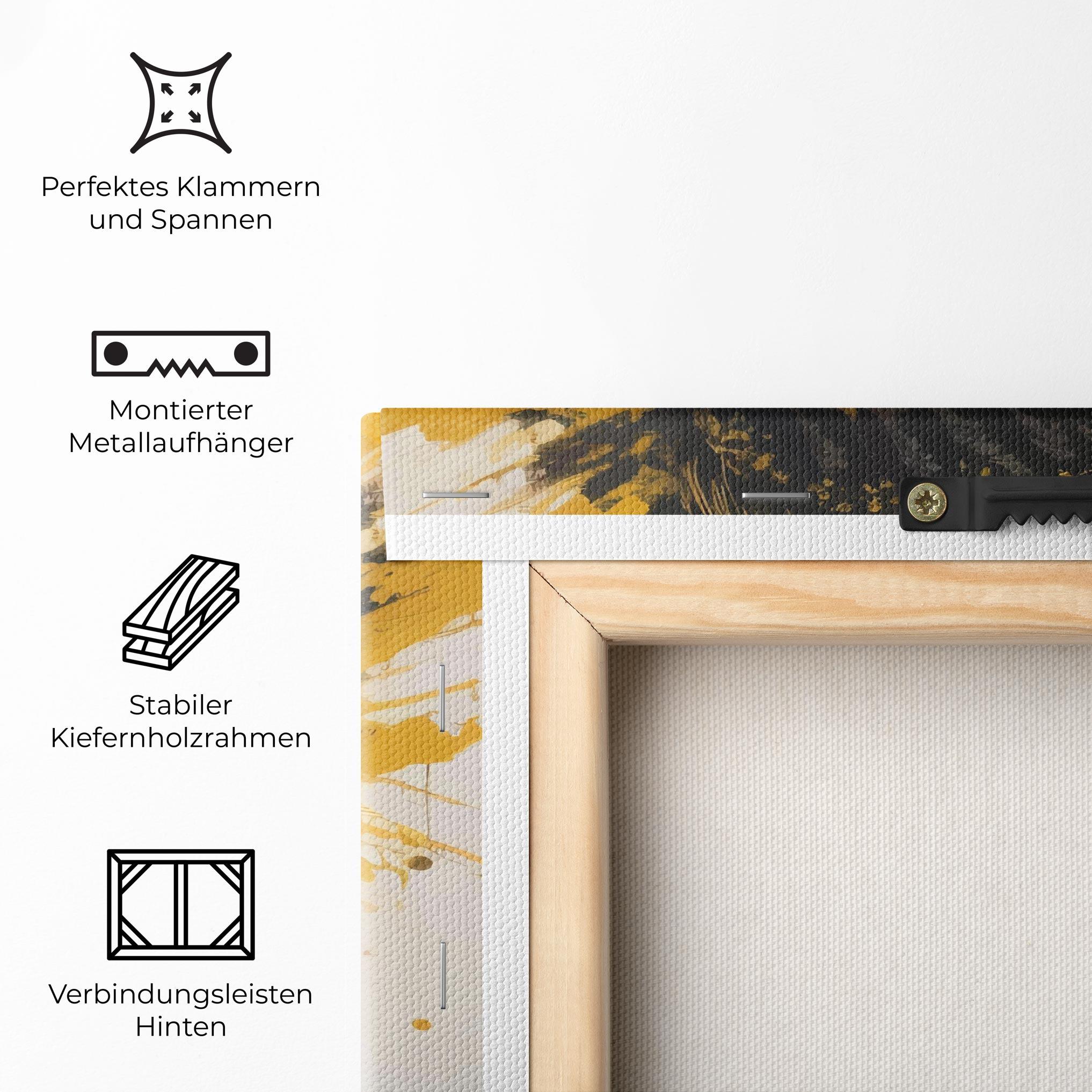 Leinwandbild Gold African Woman mockup 5