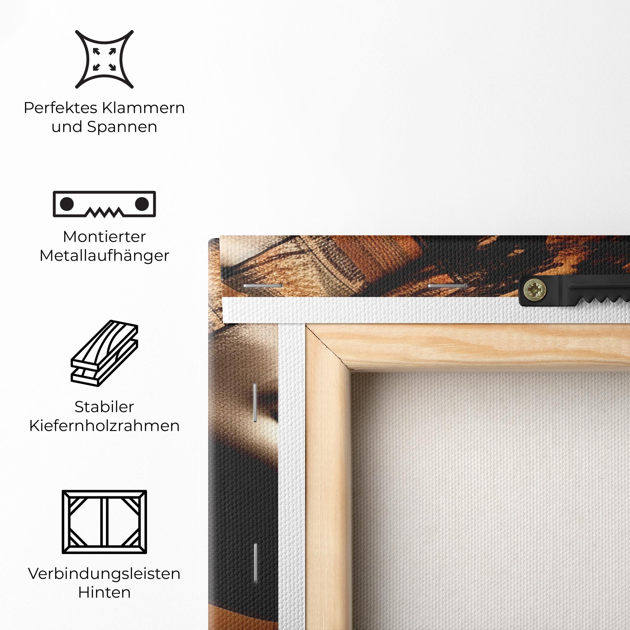 Leinwandbild Interesting African Earrings mockup 5