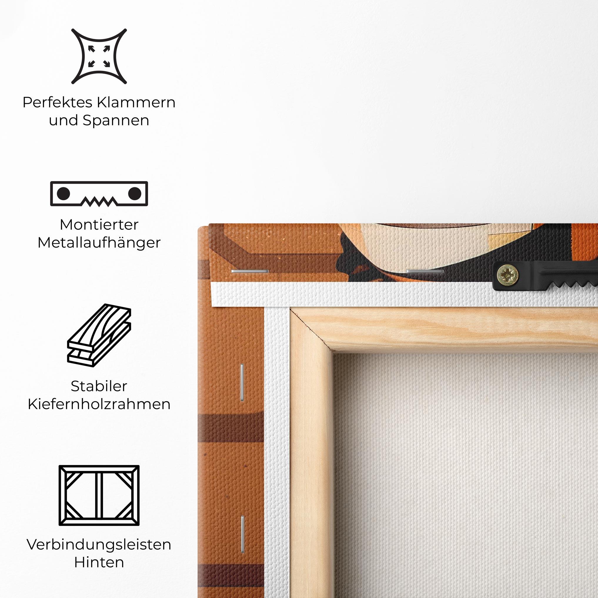 Leinwandbild Interesting African Makeup mockup 5