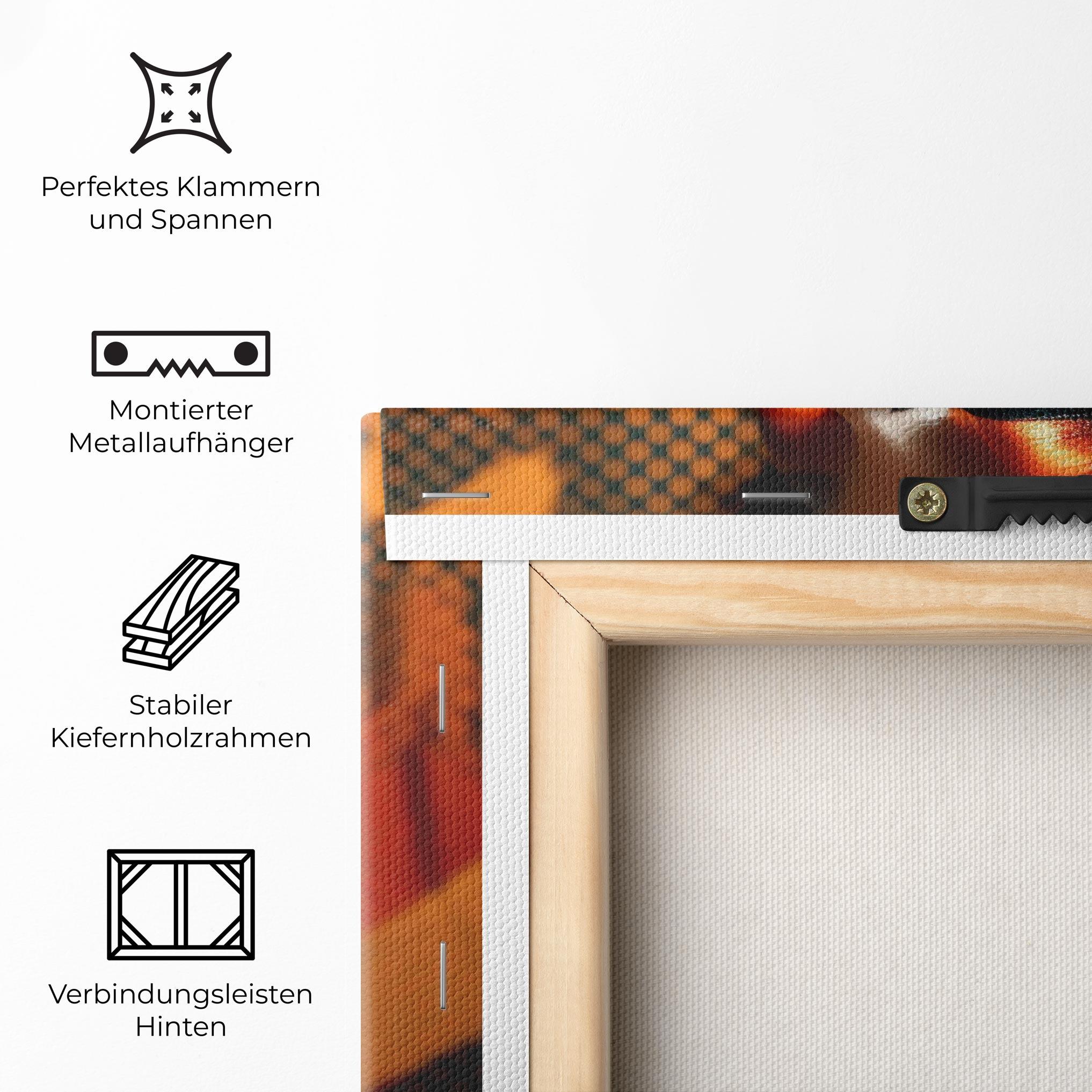 Leinwandbild Orange Makeup Woman mockup 5