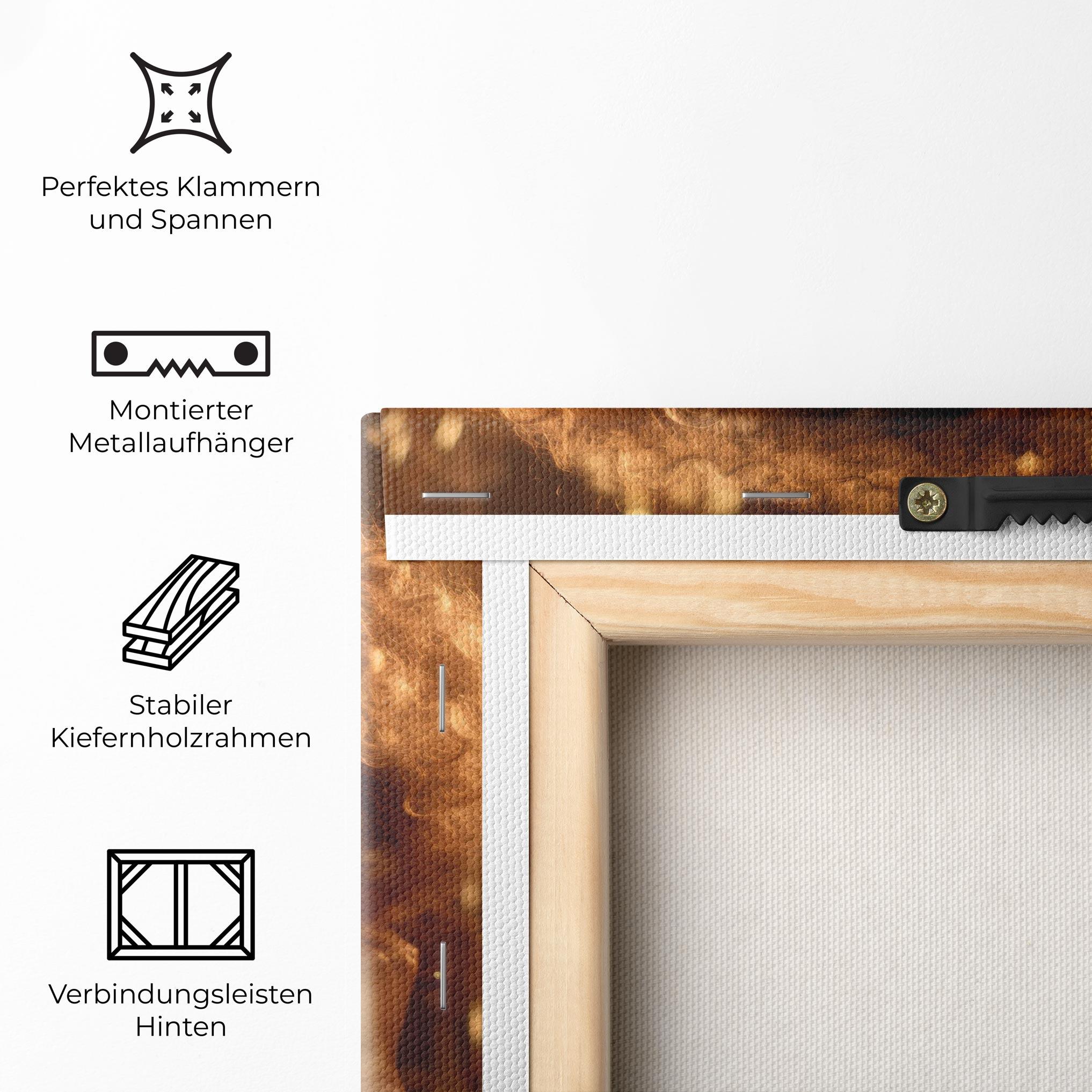 Leinwandbild Radiant Bronze Goddess mockup 5