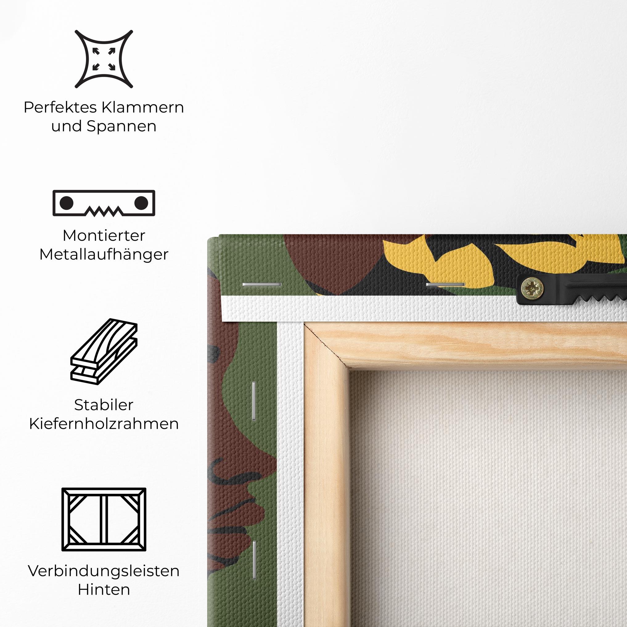 Leinwandbild Yellow Leaf Africa mockup 5