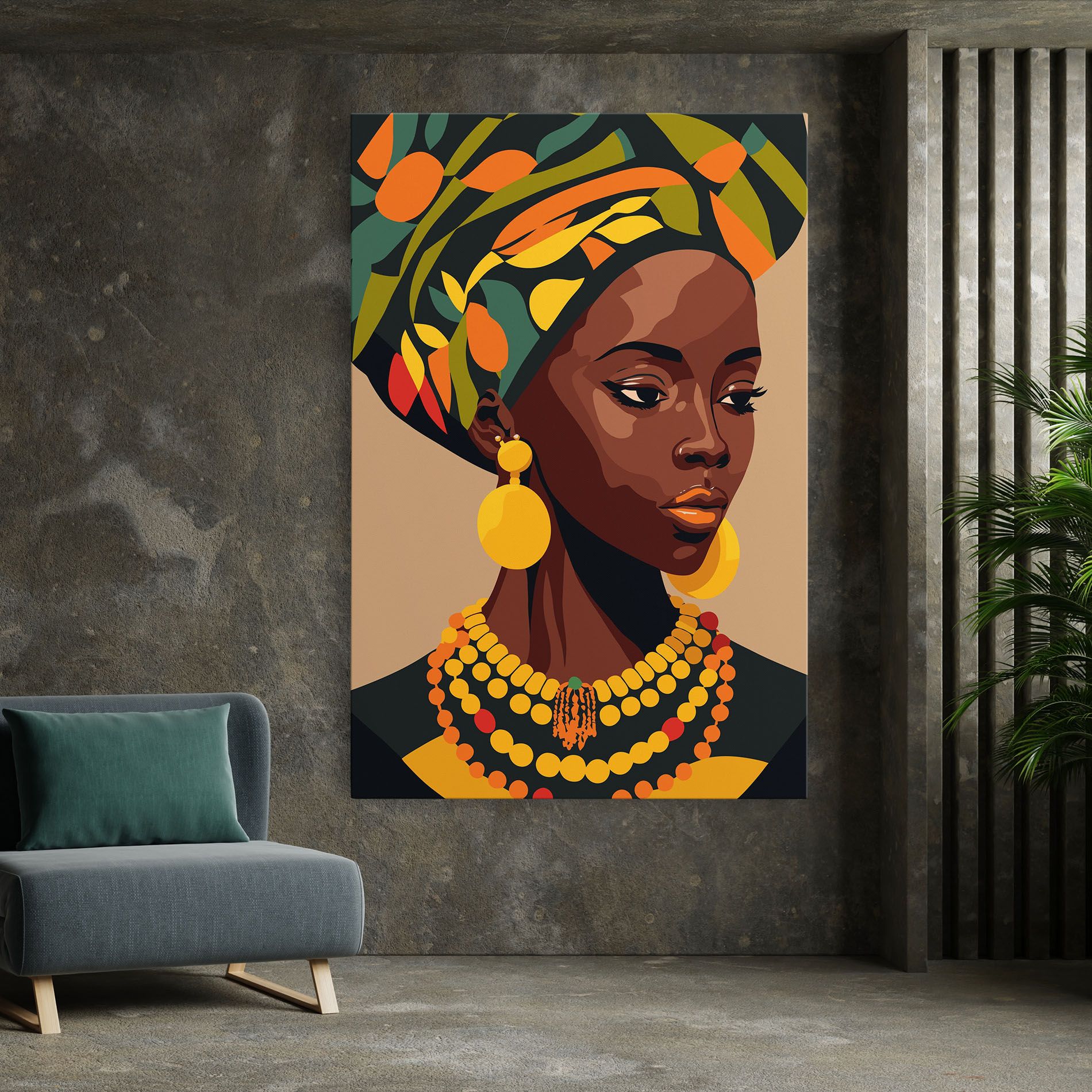 African Earrings mockup 7