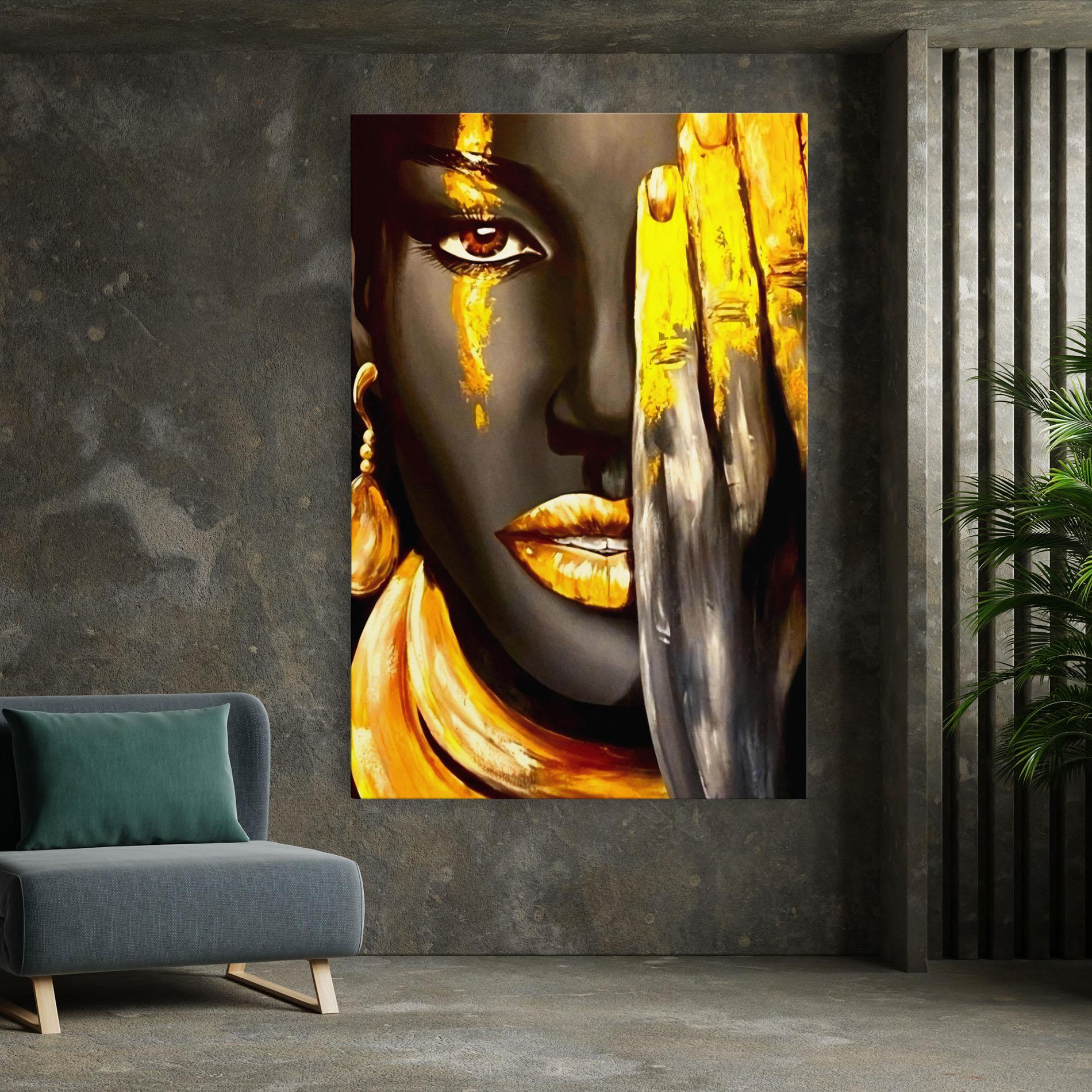 Leinwandbild Golden African Women mockup 7