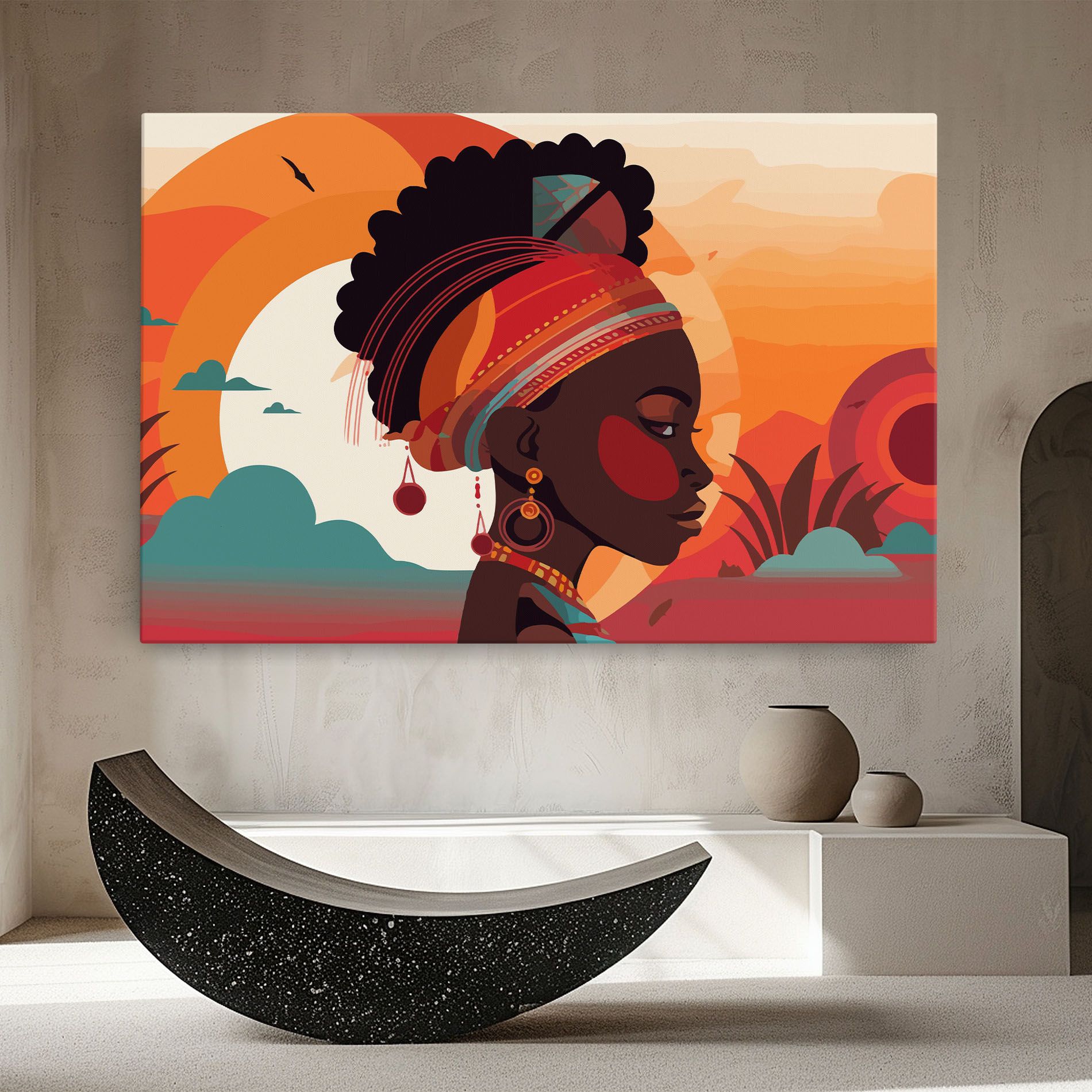 African Lady Art mockup 8