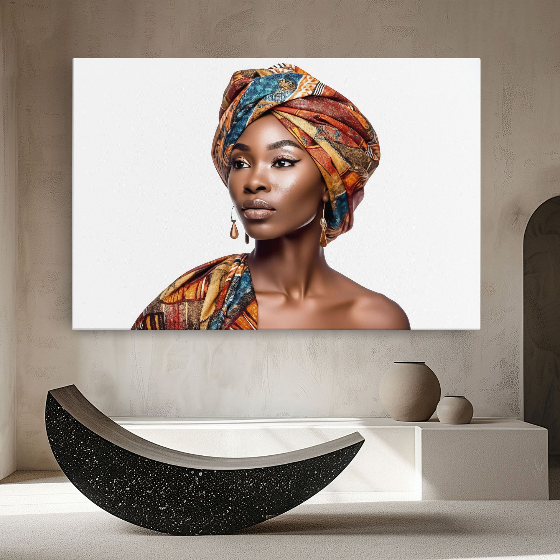 African Woman Turban mockup 8