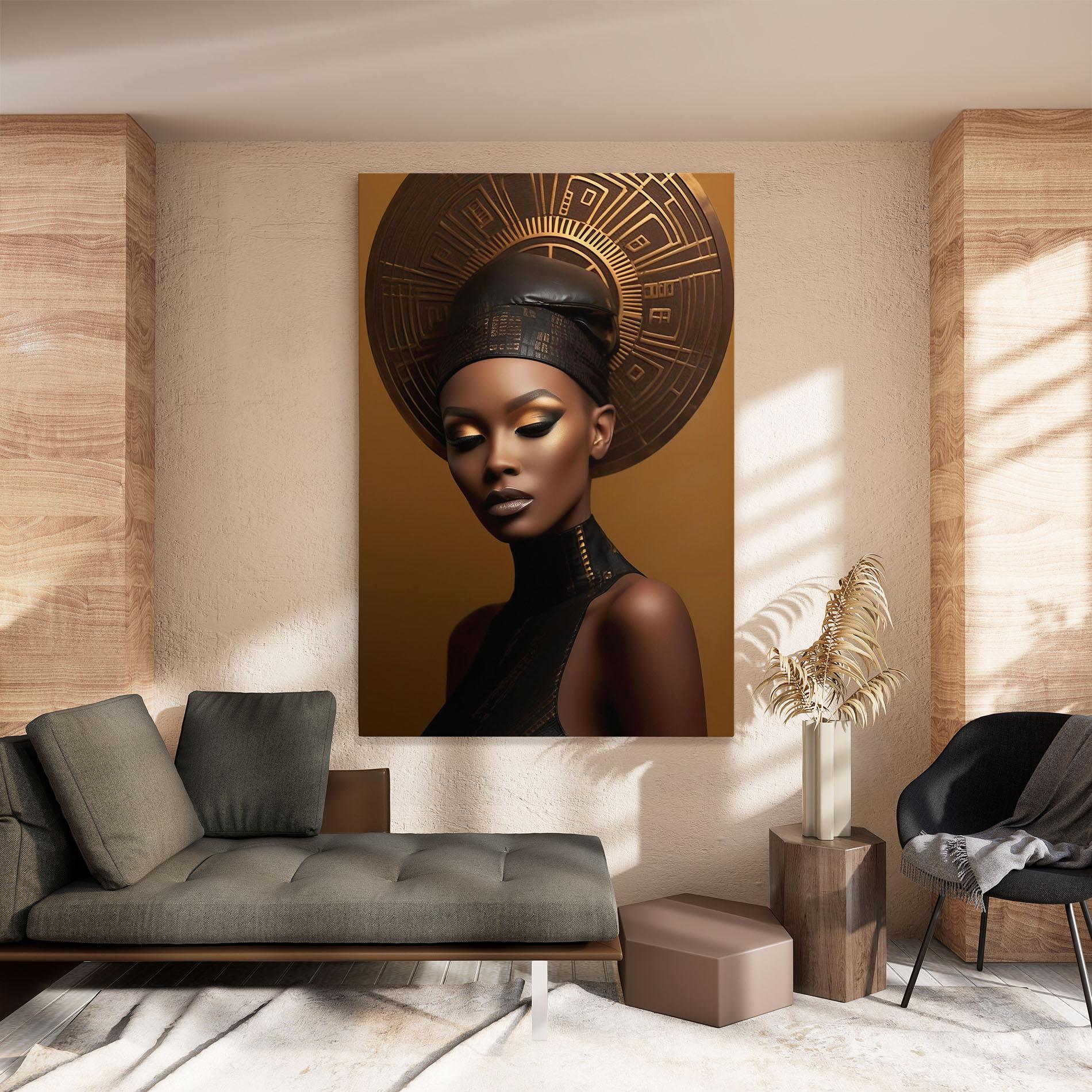 Leinwandbild African Abstract Art mockup 8