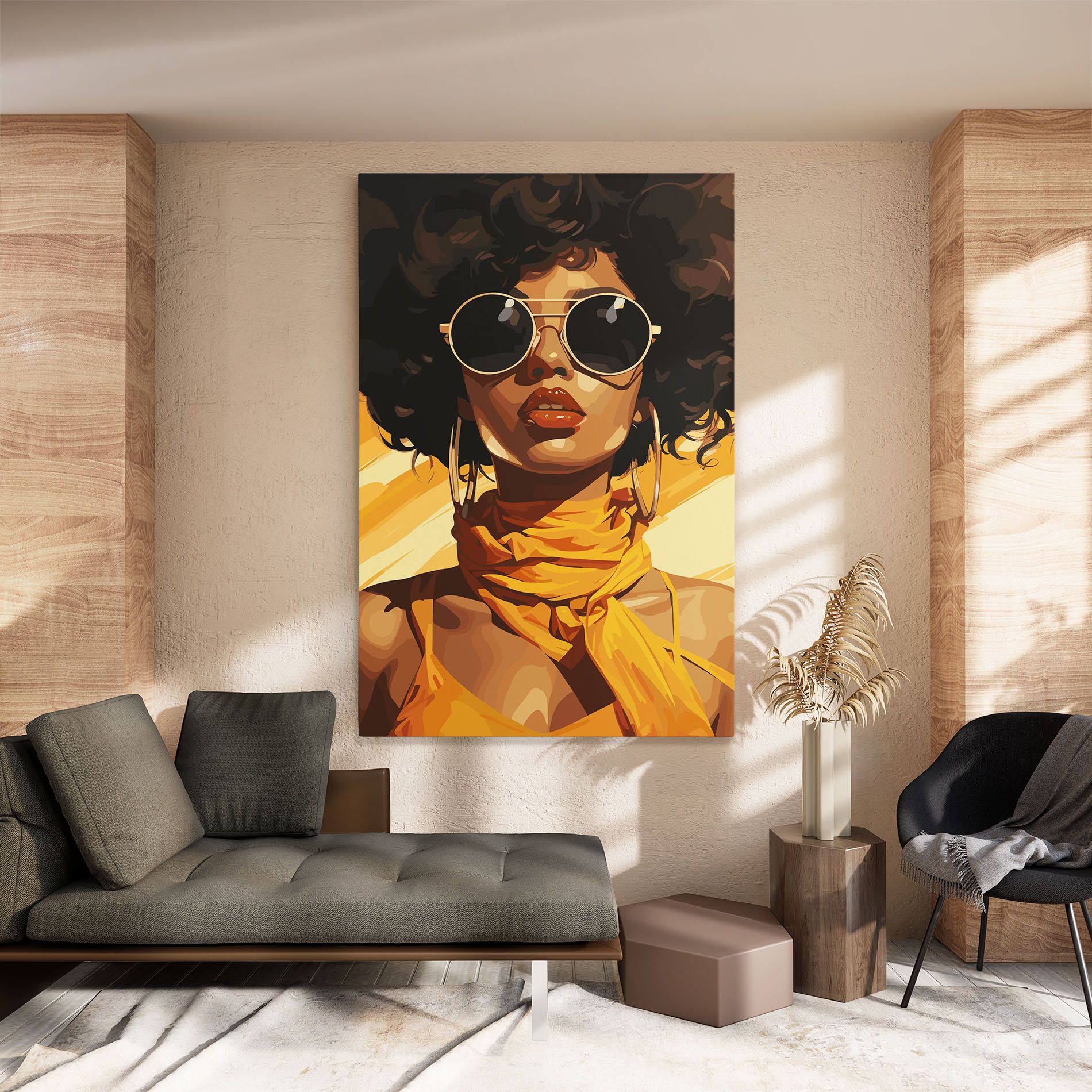 African Yellow Woman mockup 8