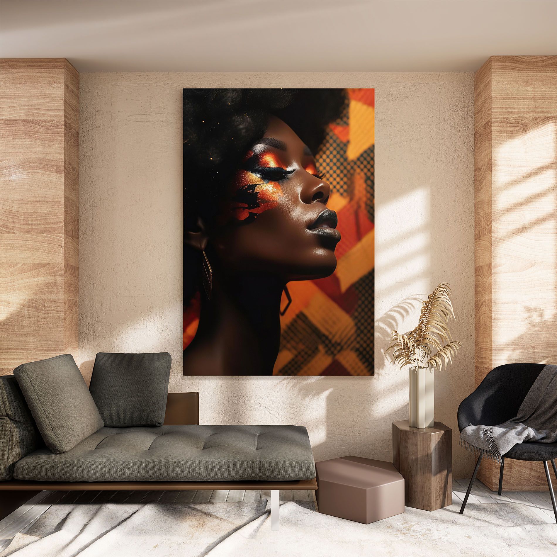 Orange Makeup Woman mockup 8