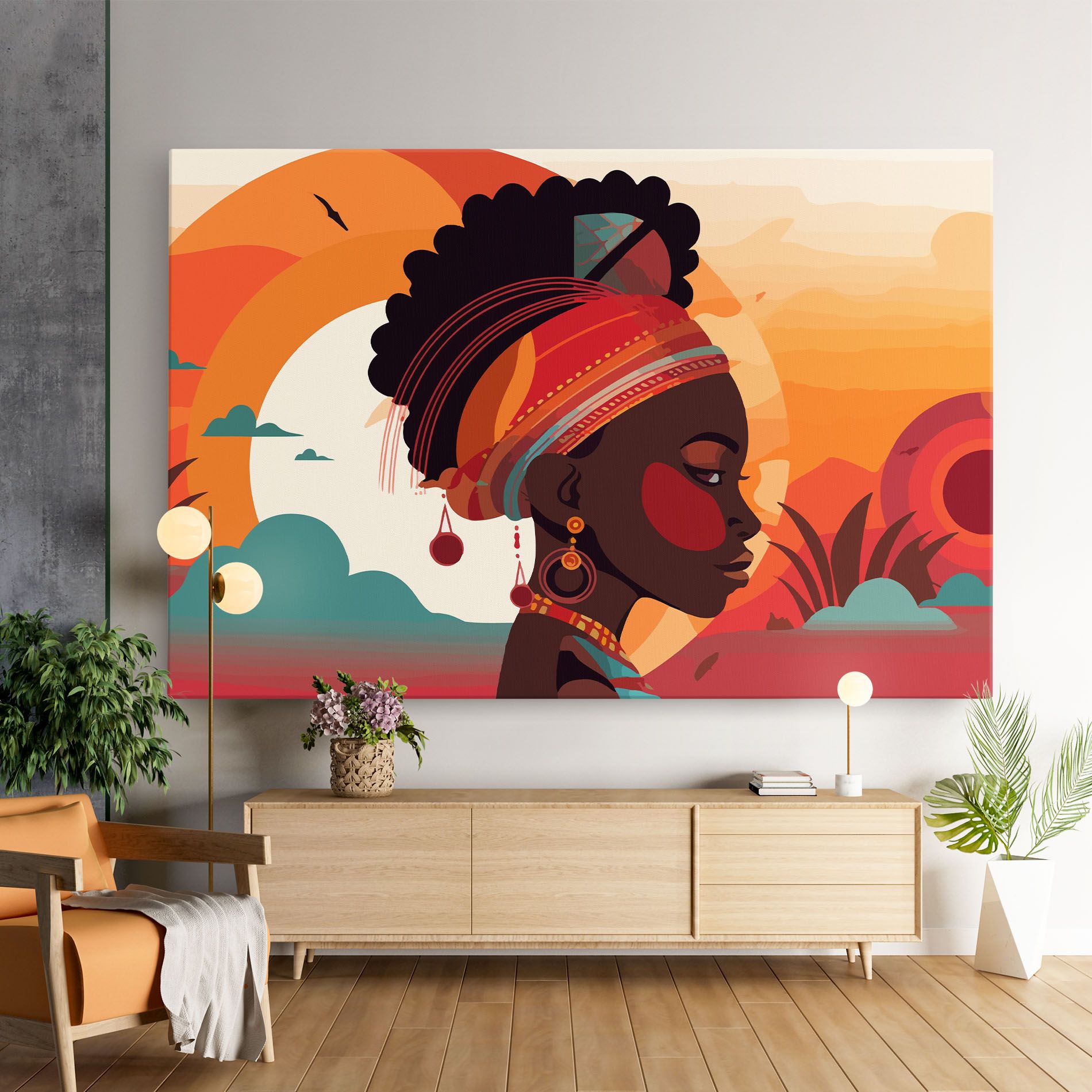 African Lady Art mockup 9
