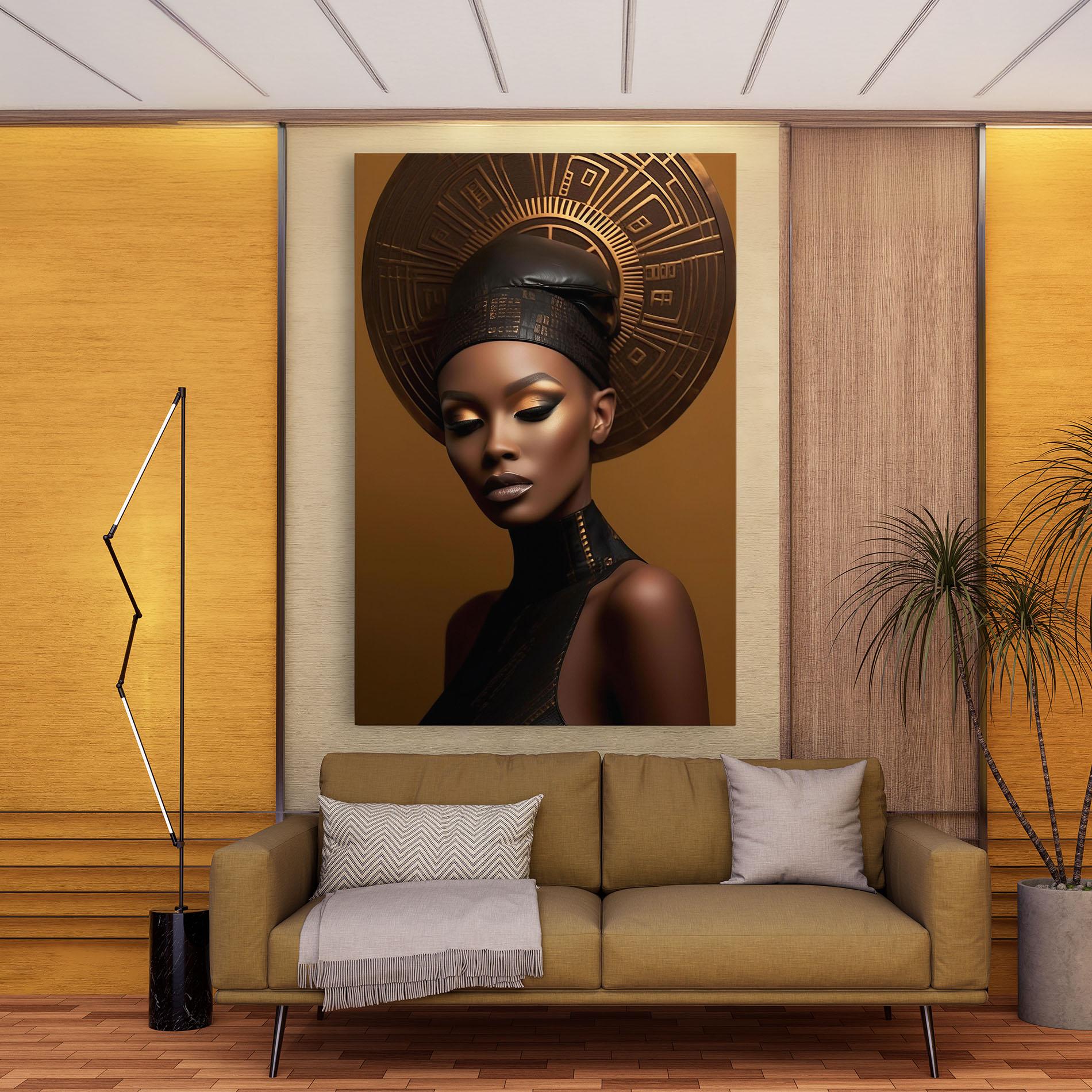 Leinwandbild African Abstract Art mockup 9