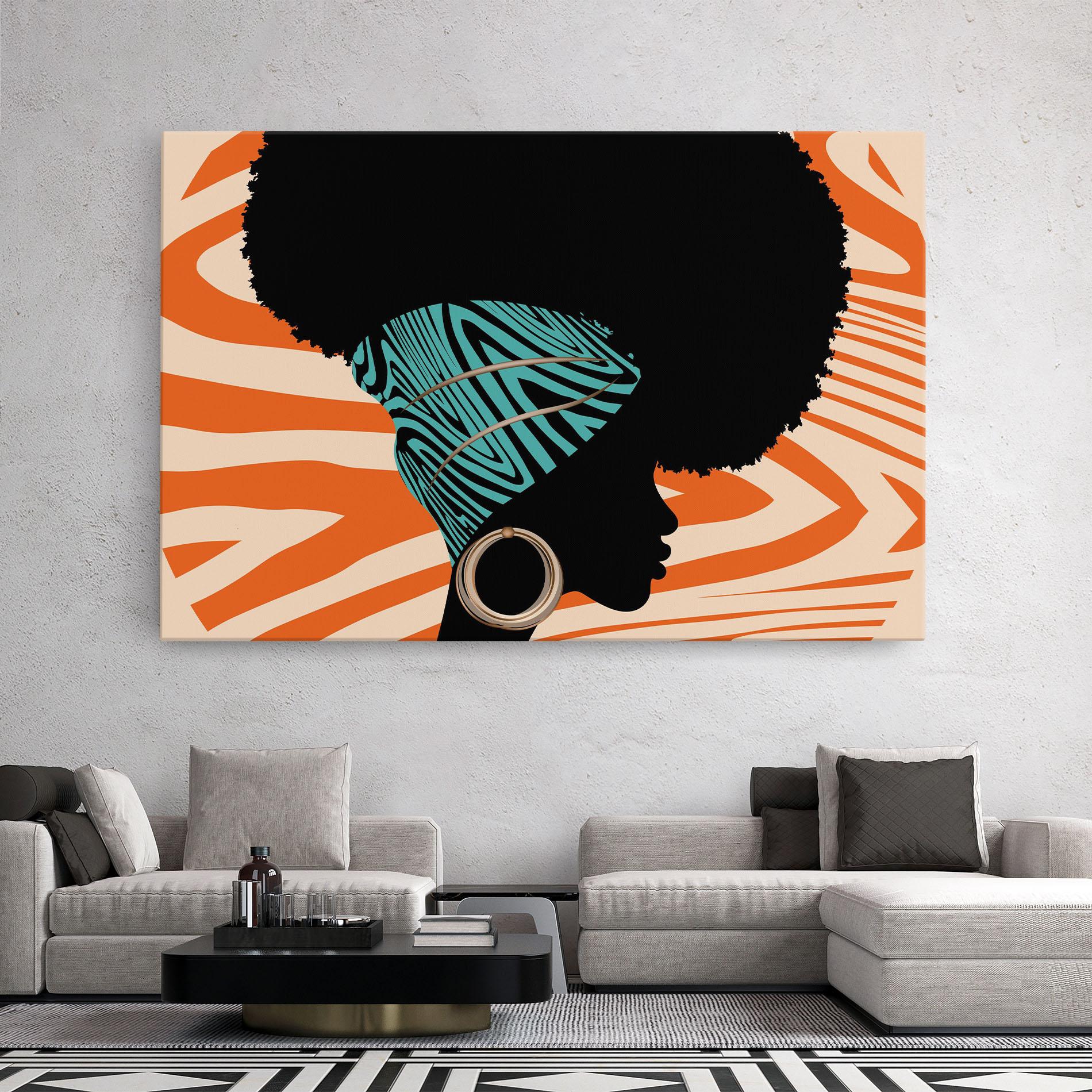 Leinwandbild African Bandana mockup 2