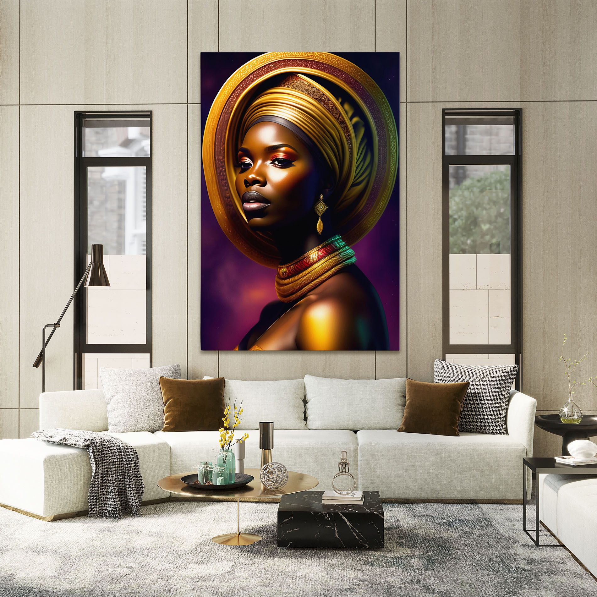 Golden Crown Woman mockup 2