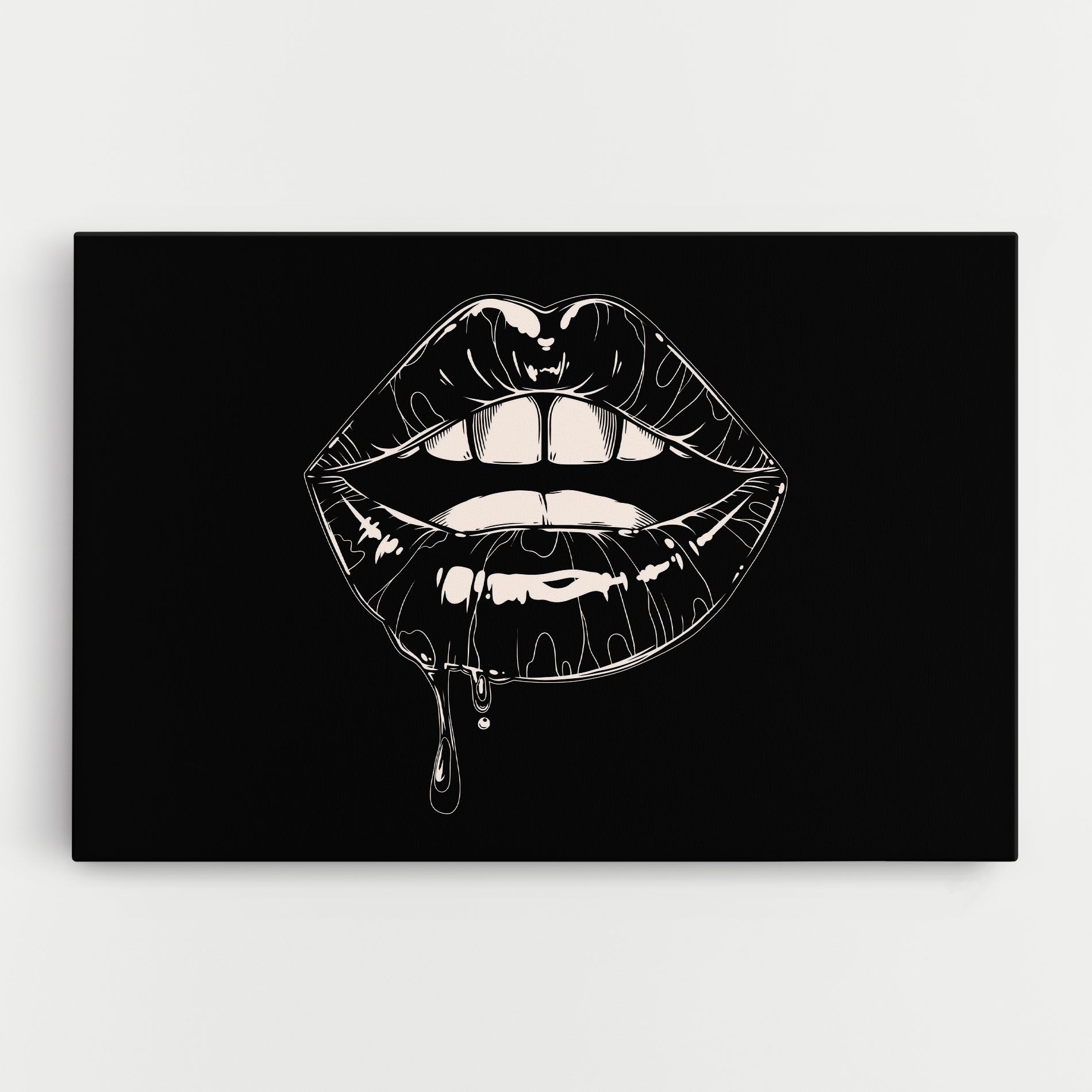 Open Lips On Black mockup 0
