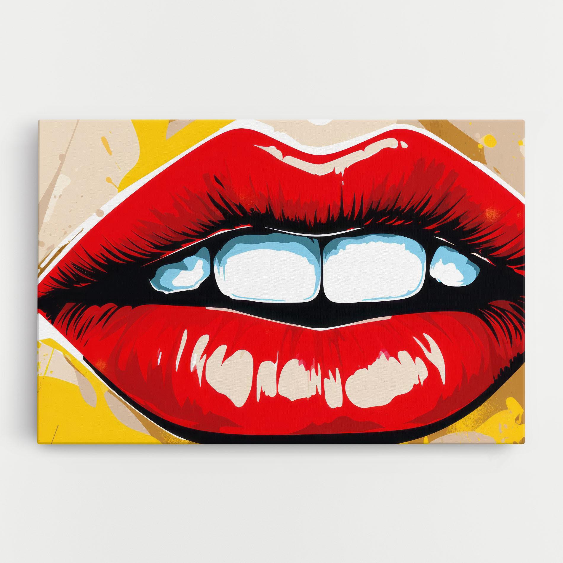 Leinwandbild Pop Lips mockup 0