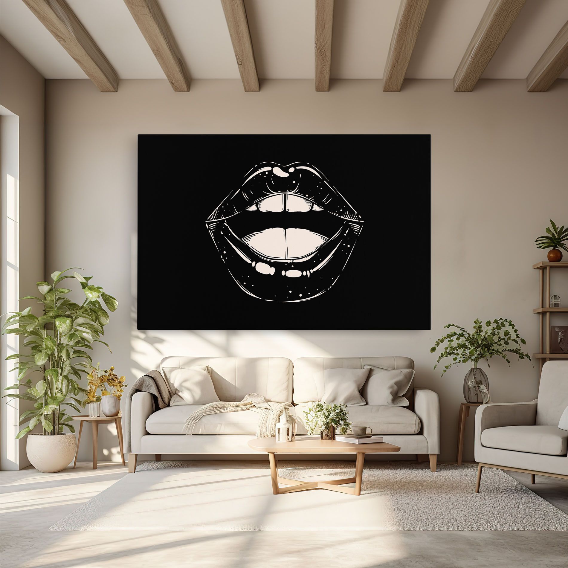 Lips On Black mockup 6