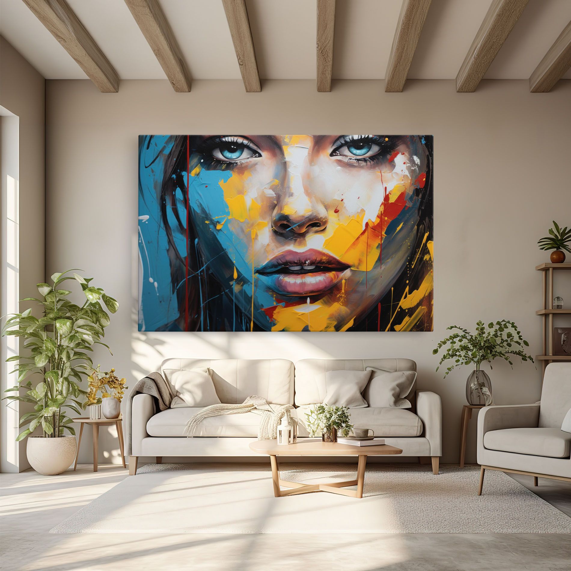 Woman Abstract Lips mockup 6