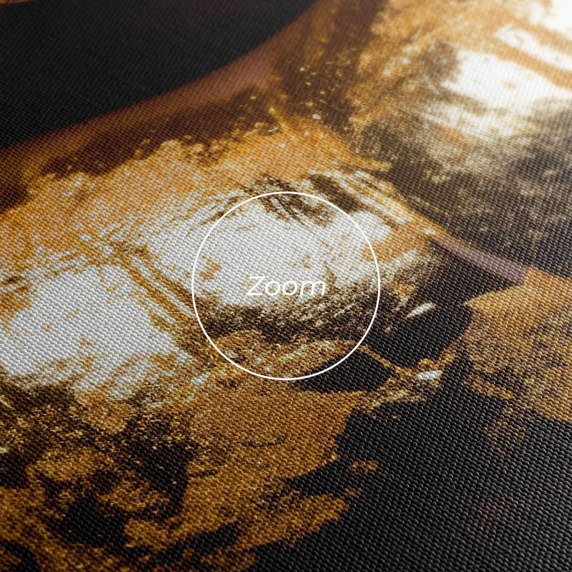 Leinwandbild Big Gold Lips mockup 3