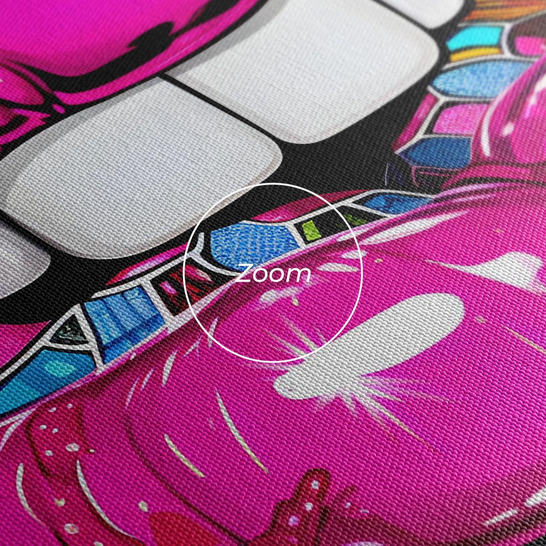 Blue Pink Lips Art mockup 3