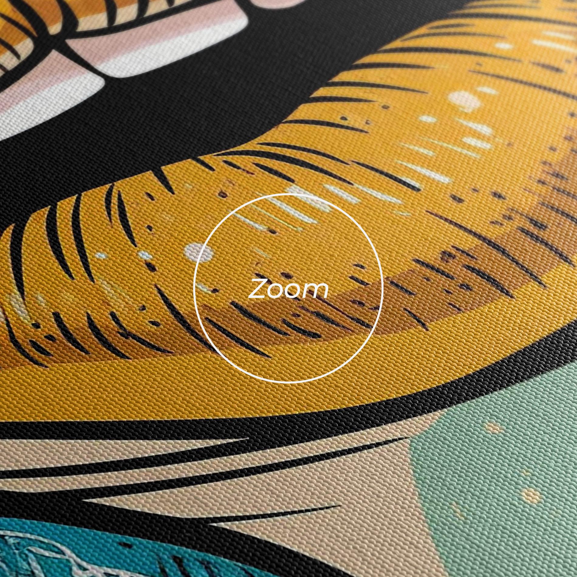 Leinwandbild Comic Book Color Lips mockup 3